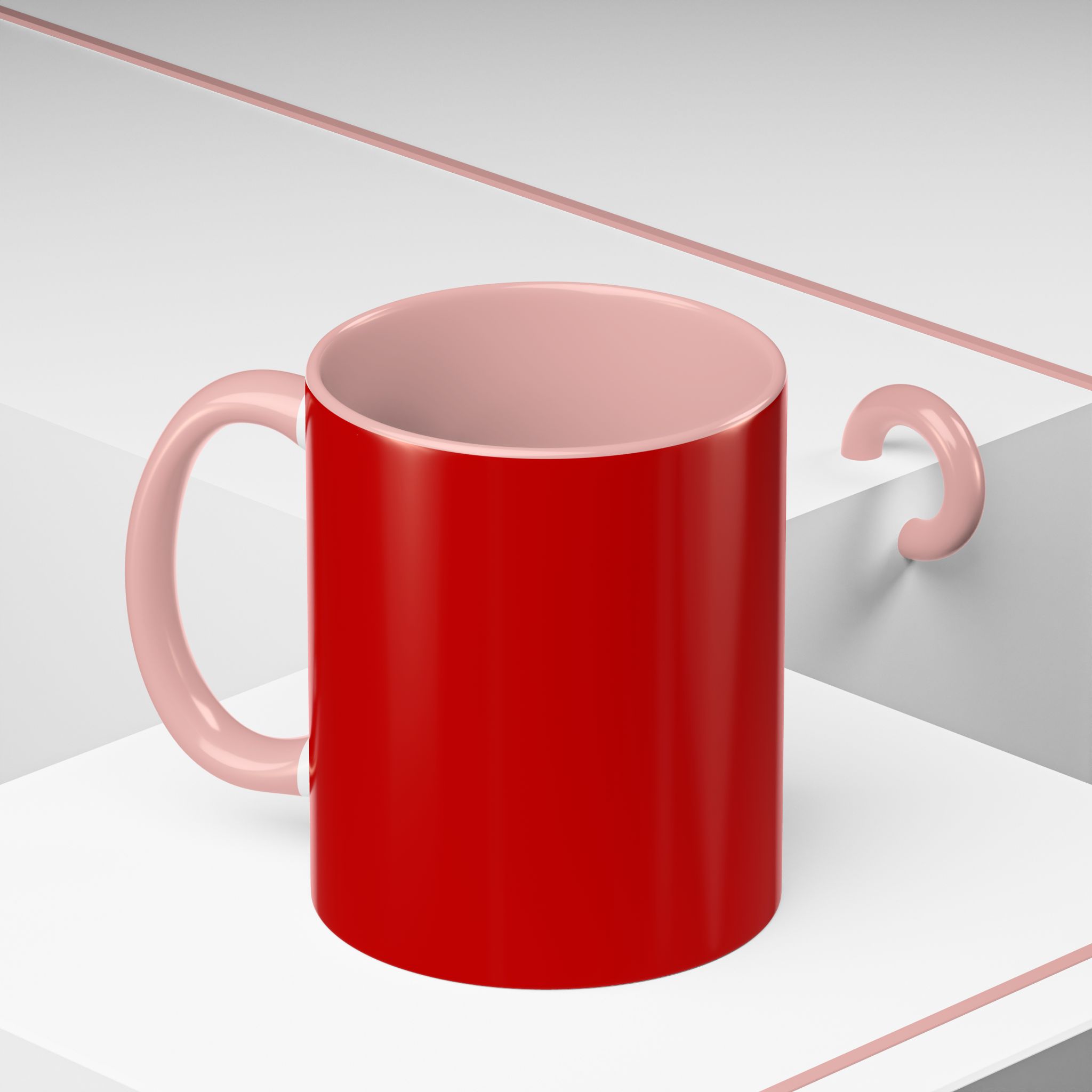 Boston Rock Dogs Acccent Mug — Coffee Cup for Music and Dog Lovers - (Red) - Image 3
