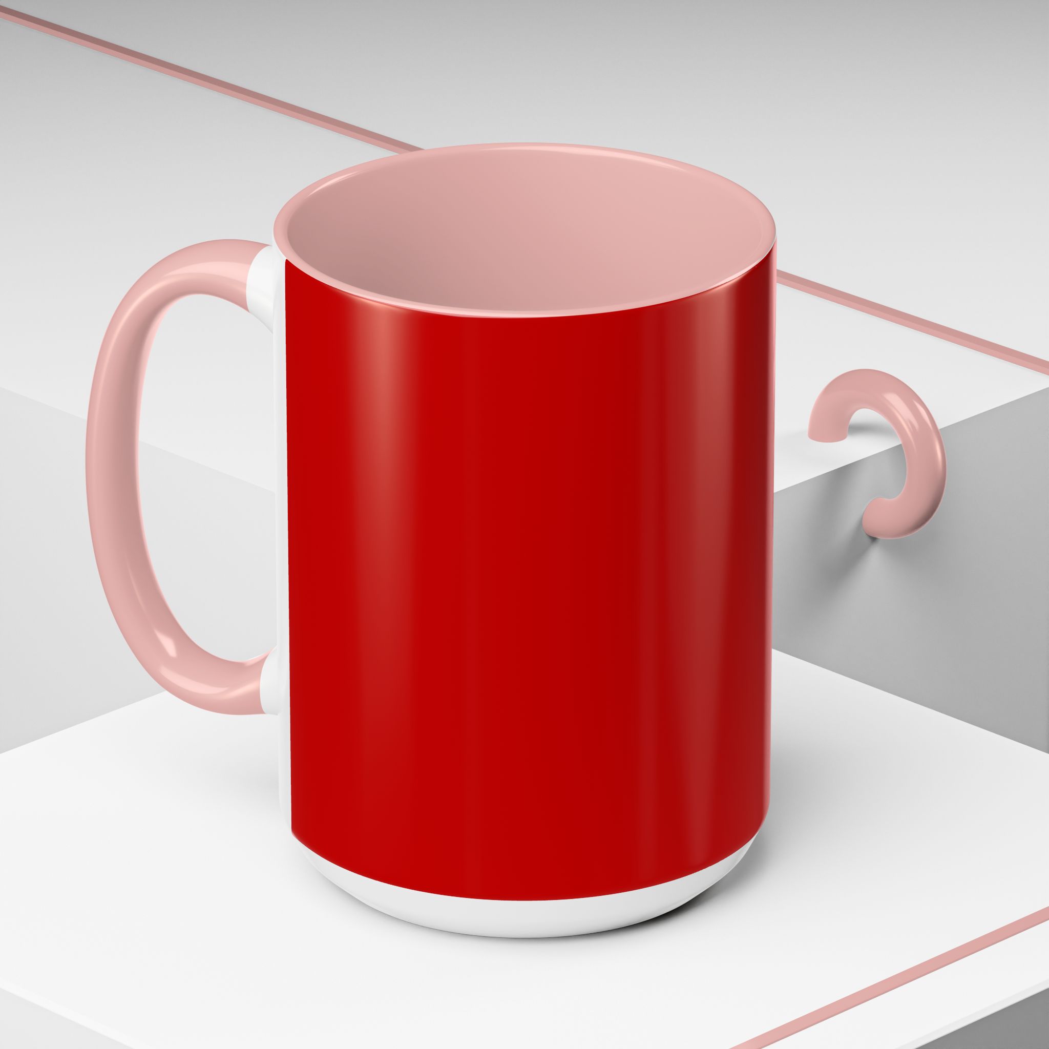 Boston Rock Dogs Acccent Mug — Coffee Cup for Music and Dog Lovers - (Red) - Image 25