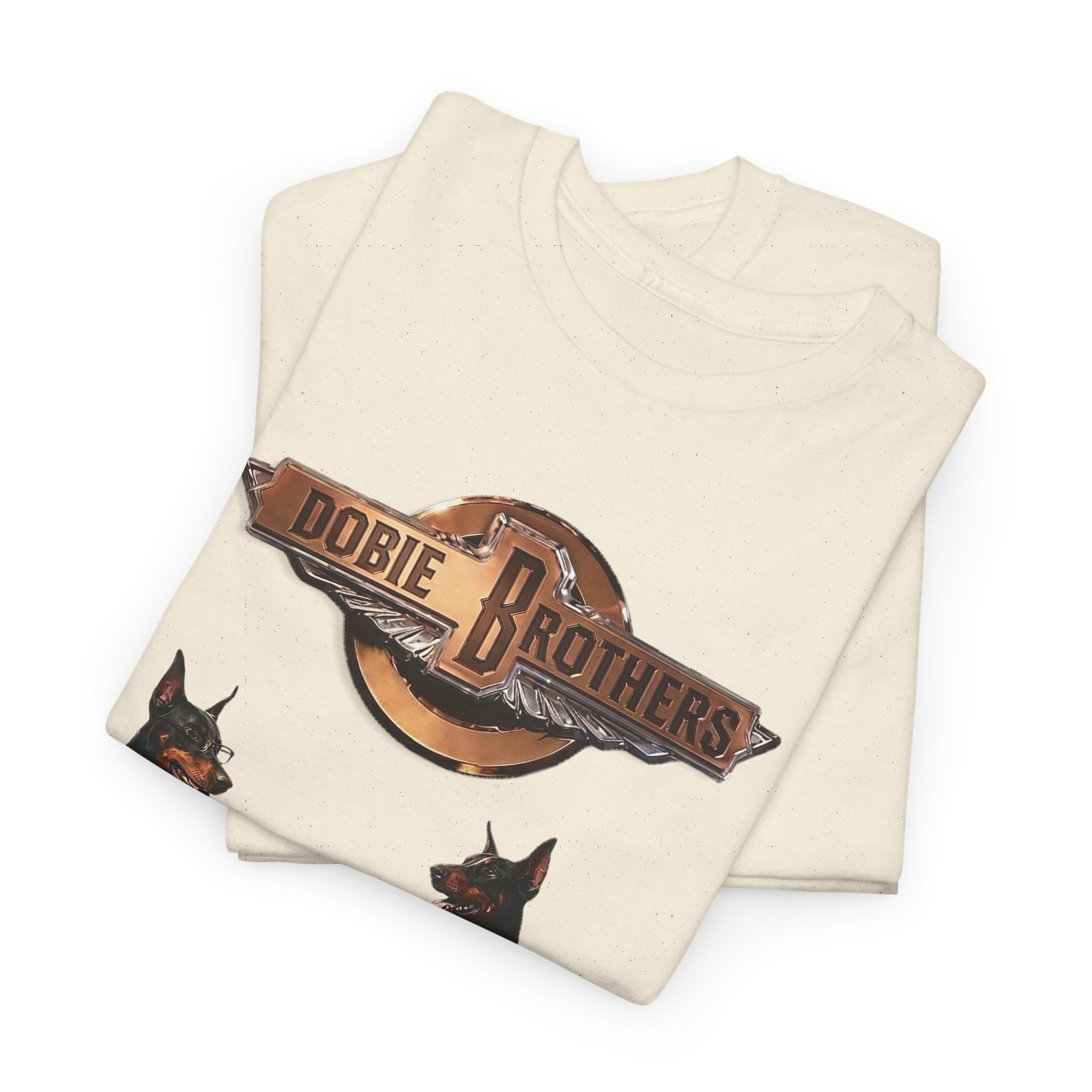 Dobie Brothers Rock Band T‑Shirt — Vintage Doberman Guitarists Tee - Image 53