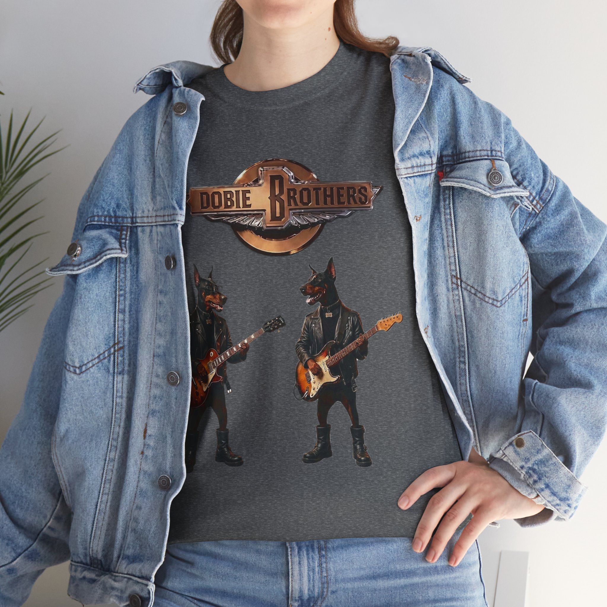 Dobie Brothers Rock Band T‑Shirt — Vintage Doberman Guitarists Tee - Image 17