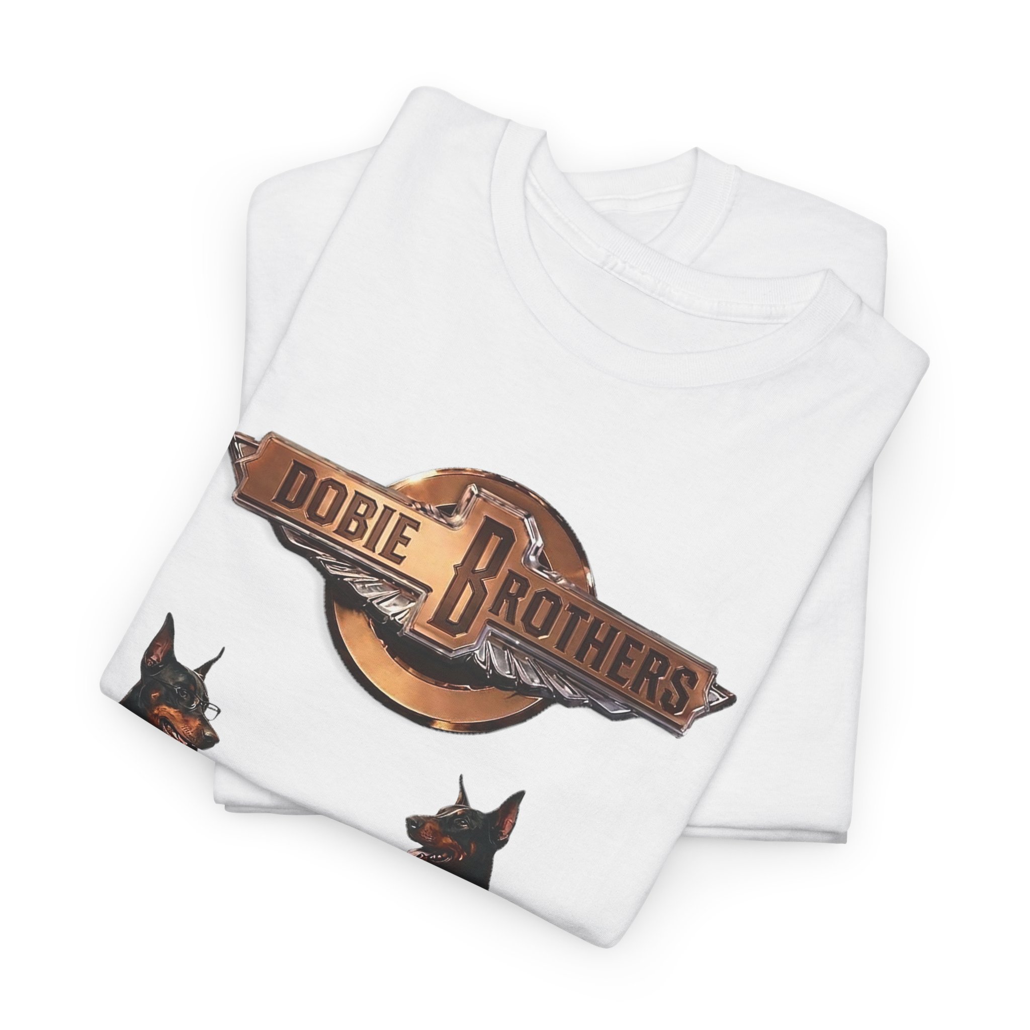 Dobie Brothers Rock Band T‑Shirt — Vintage Doberman Guitarists Tee - Image 13