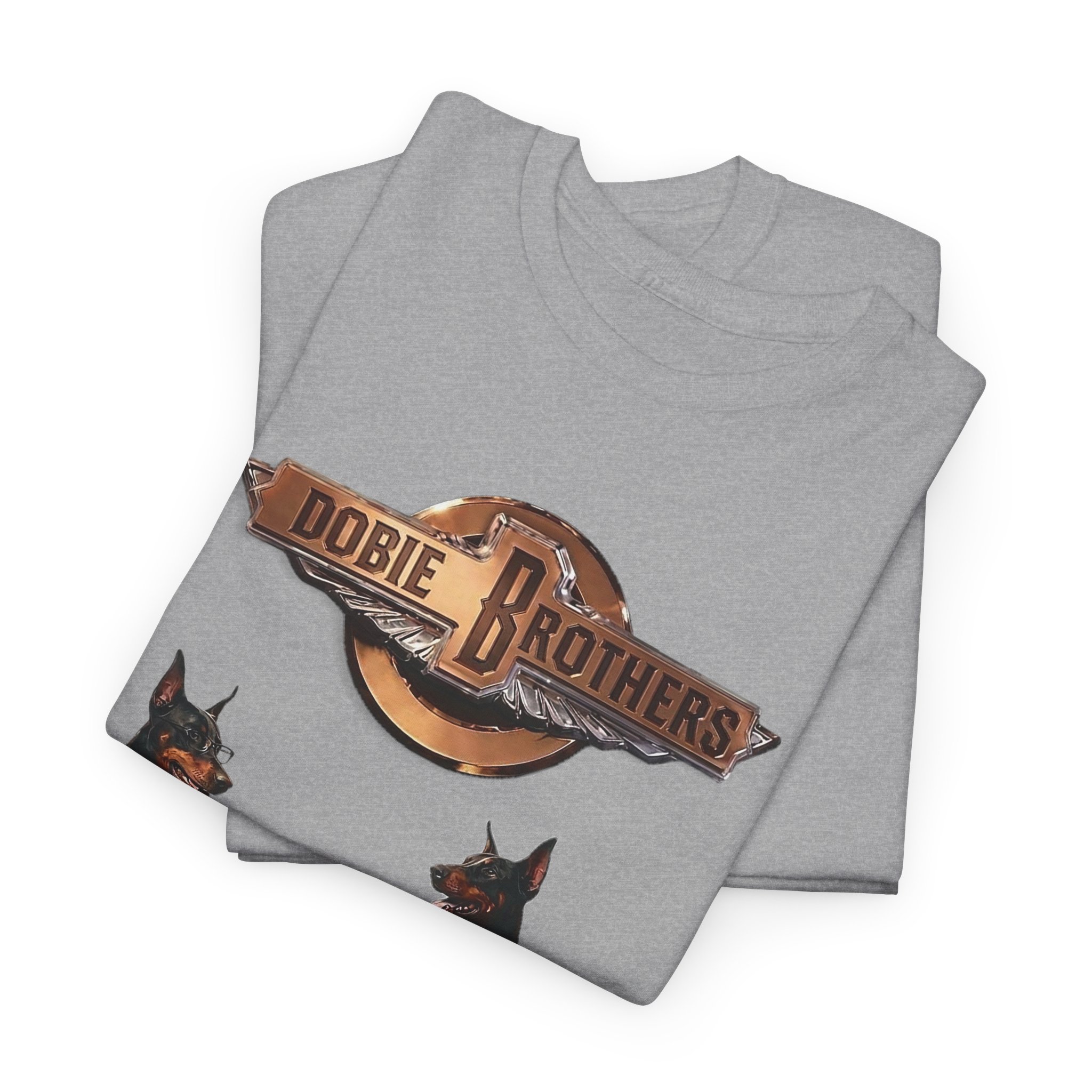 Dobie Brothers Rock Band T‑Shirt — Vintage Doberman Guitarists Tee - Image 33