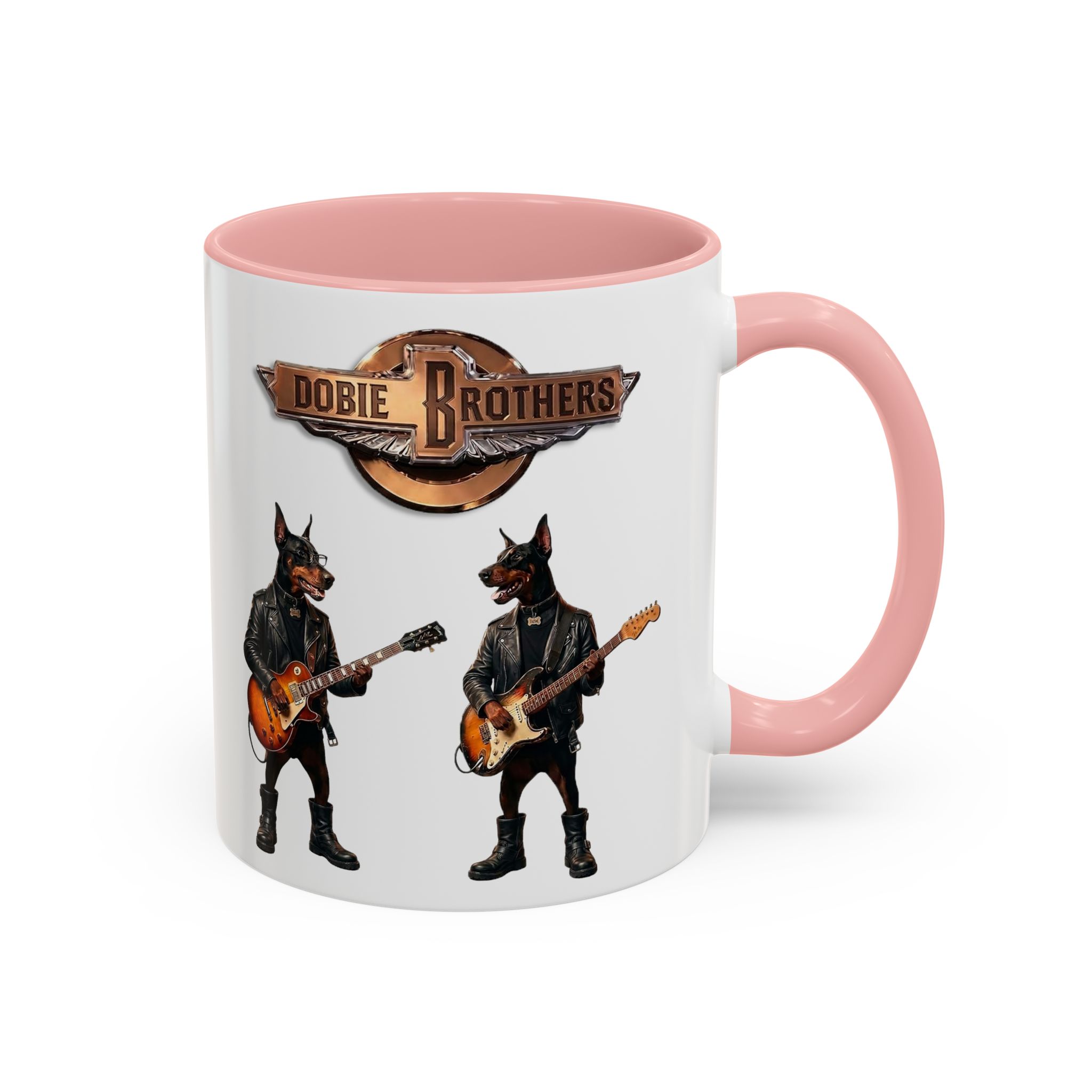Dobie Brothers Doberman Rock Dogs Black Accent Coffee Mug — (11/15oz) - Image 12