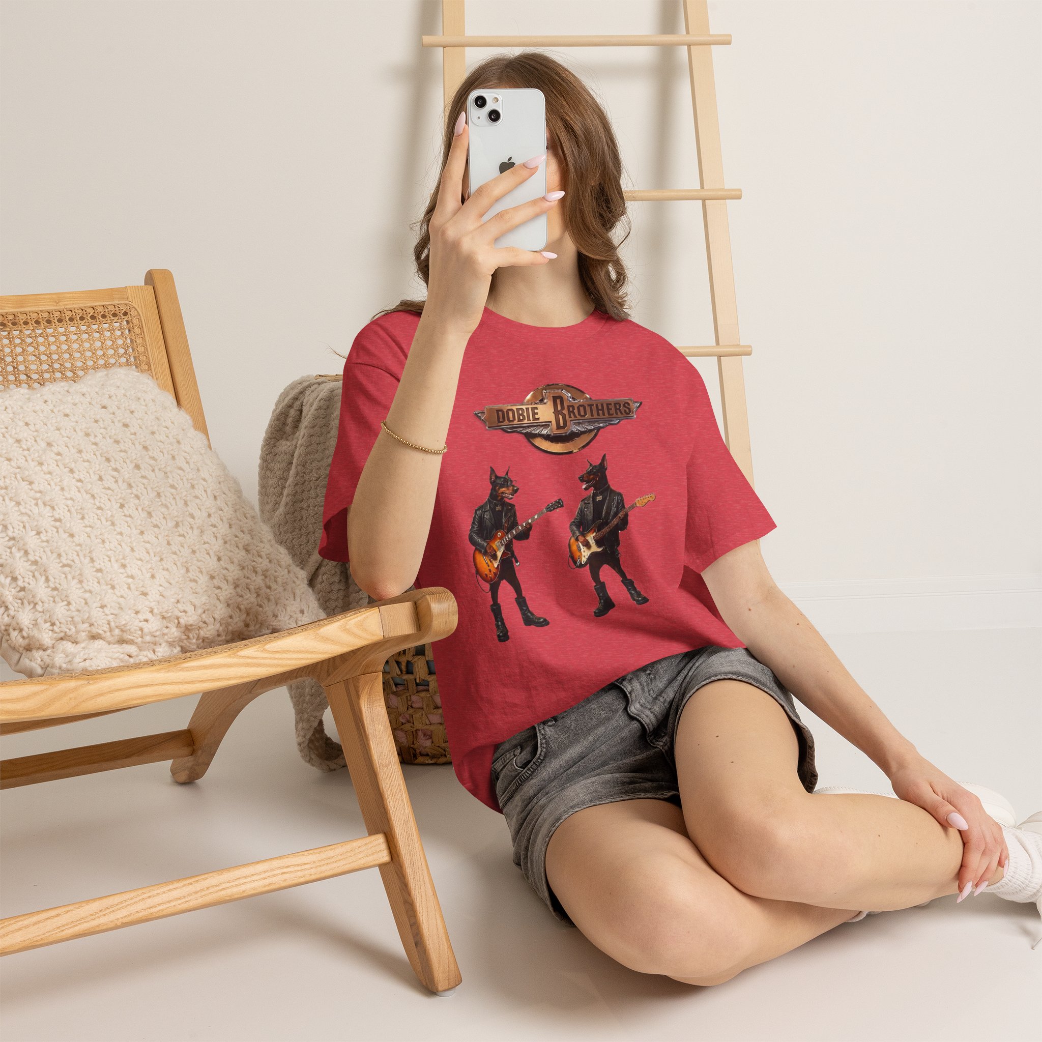 Dobie Brothers Rock Band T‑Shirt — Vintage Doberman Guitarists Tee - Image 65