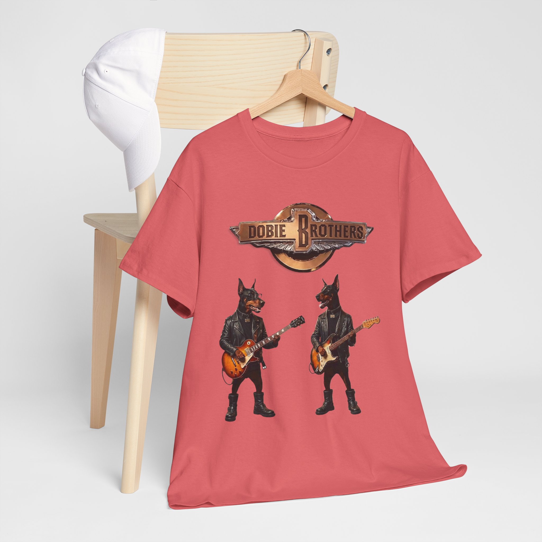 Dobie Brothers Rock Band T‑Shirt — Vintage Doberman Guitarists Tee - Image 6