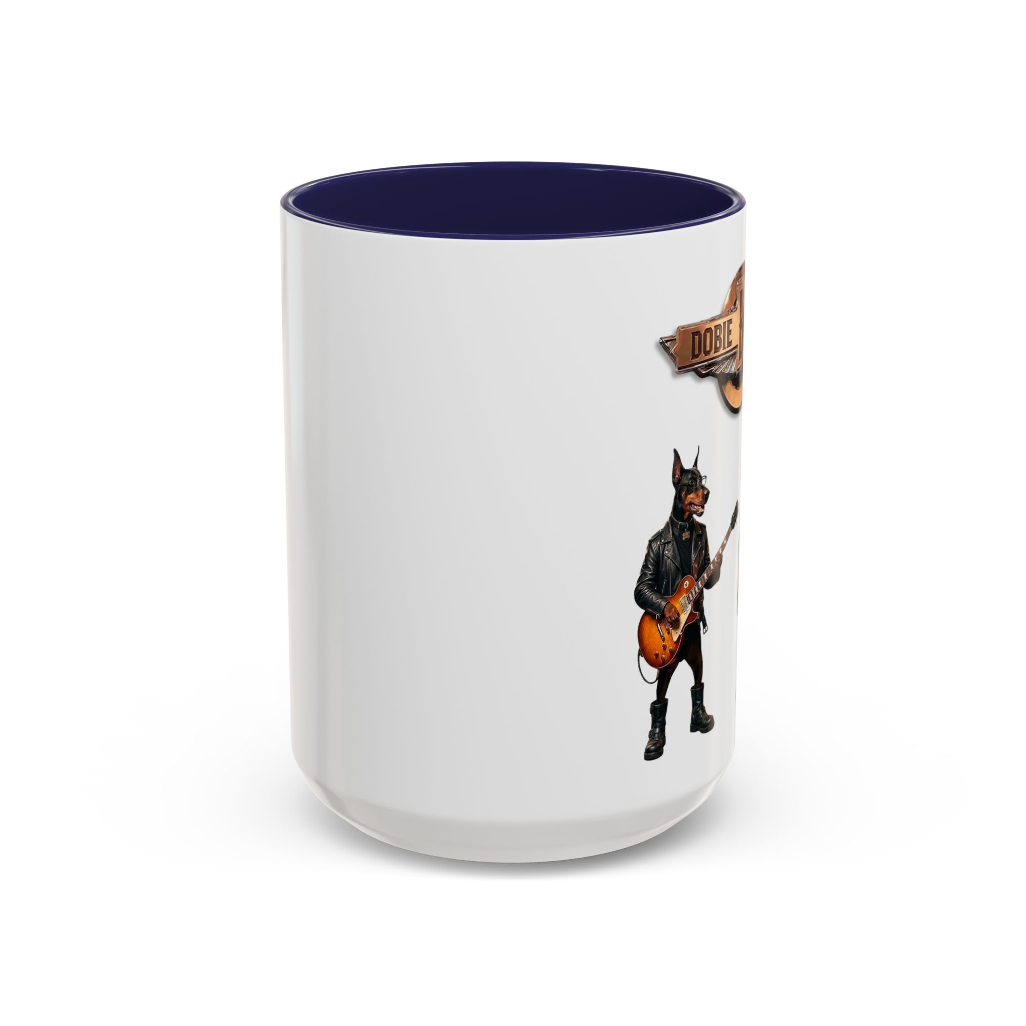 Dobie Brothers Doberman Rock Dogs Black Accent Coffee Mug — (11/15oz) - Image 26