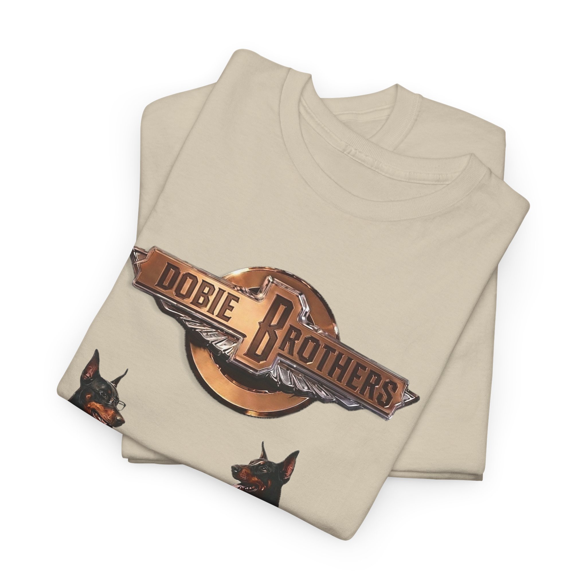 Dobie Brothers Rock Band T‑Shirt — Vintage Doberman Guitarists Tee - Image 23