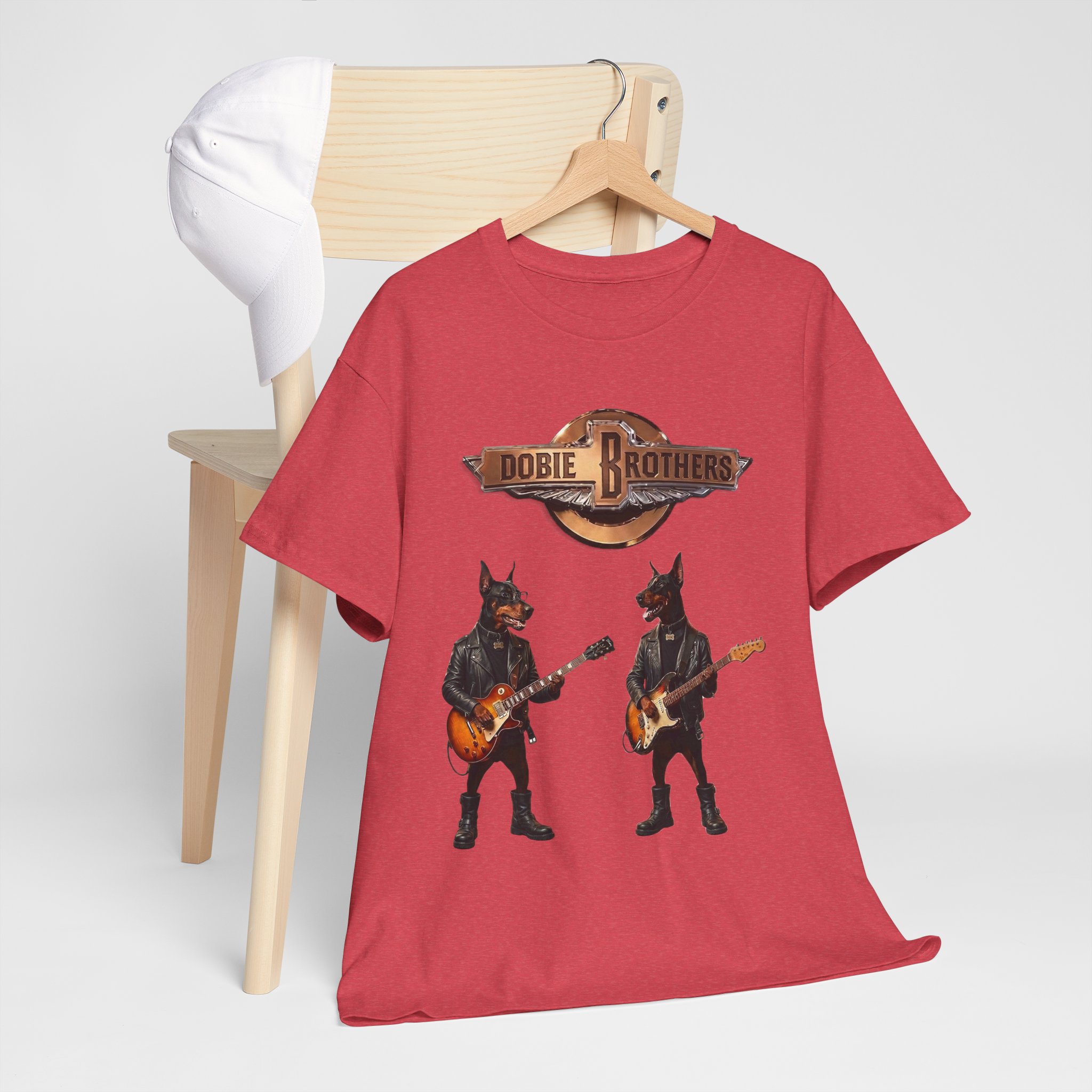 Dobie Brothers Rock Band T‑Shirt — Vintage Doberman Guitarists Tee - Image 66
