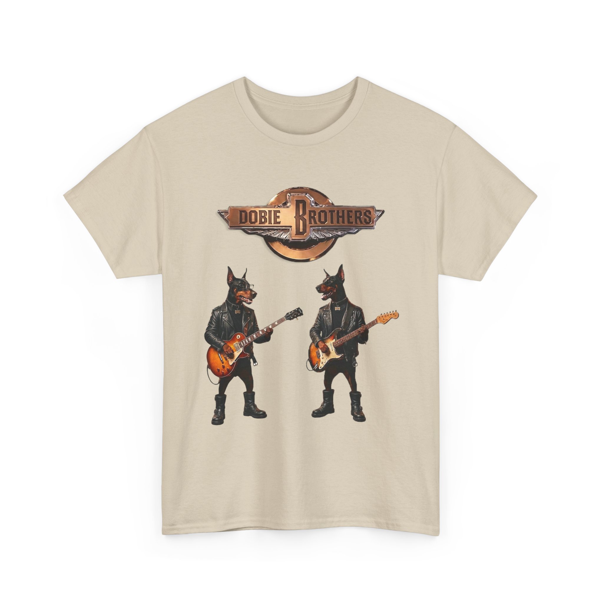 Dobie Brothers Rock Band T‑Shirt — Vintage Doberman Guitarists Tee - Image 22