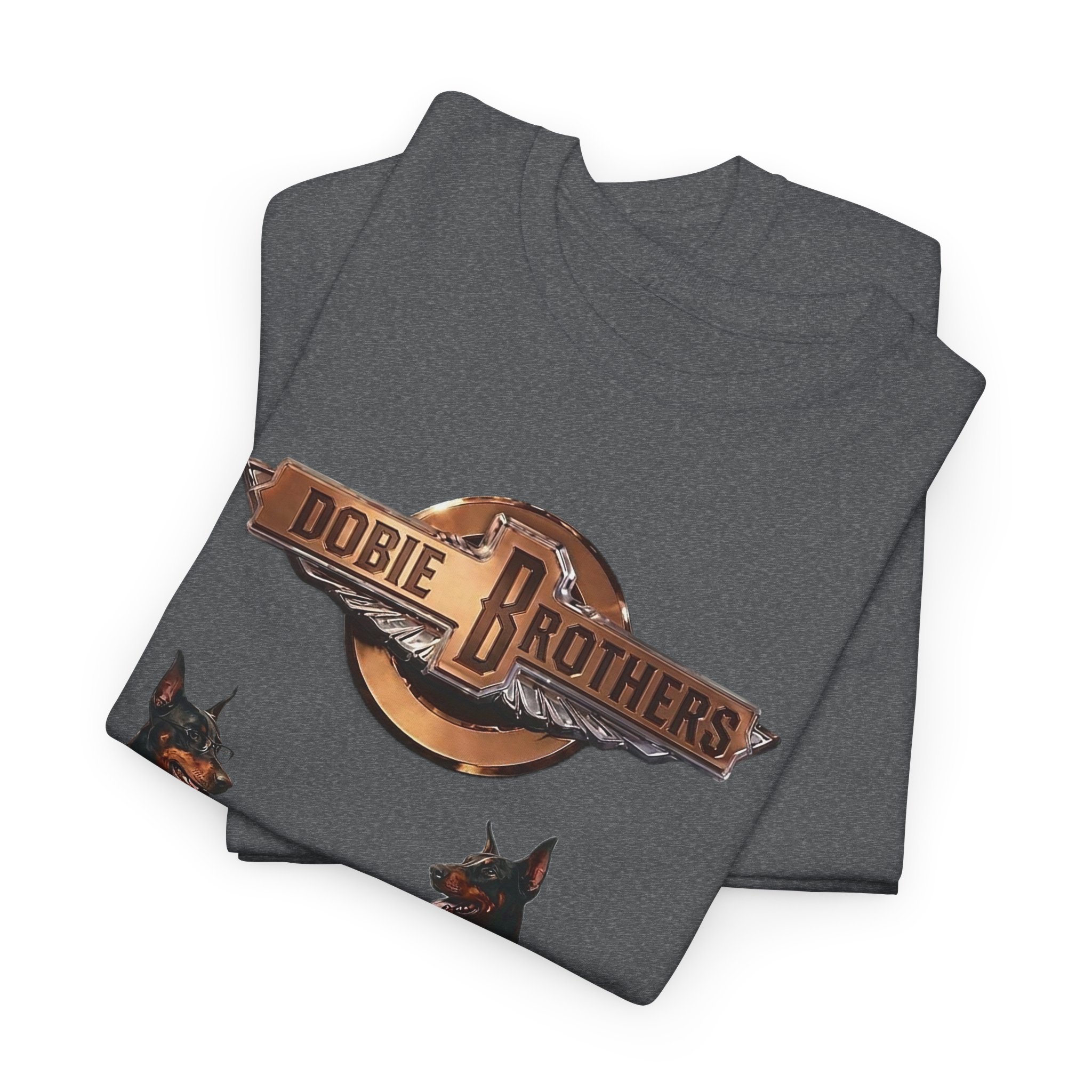 Dobie Brothers Rock Band T‑Shirt — Vintage Doberman Guitarists Tee - Image 12