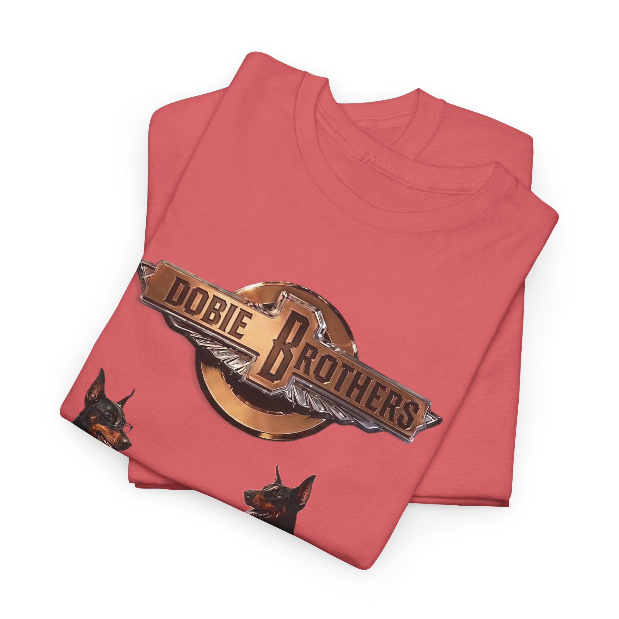 Dobie Brothers Rock Band T‑Shirt — Vintage Doberman Guitarists Tee - Image 3