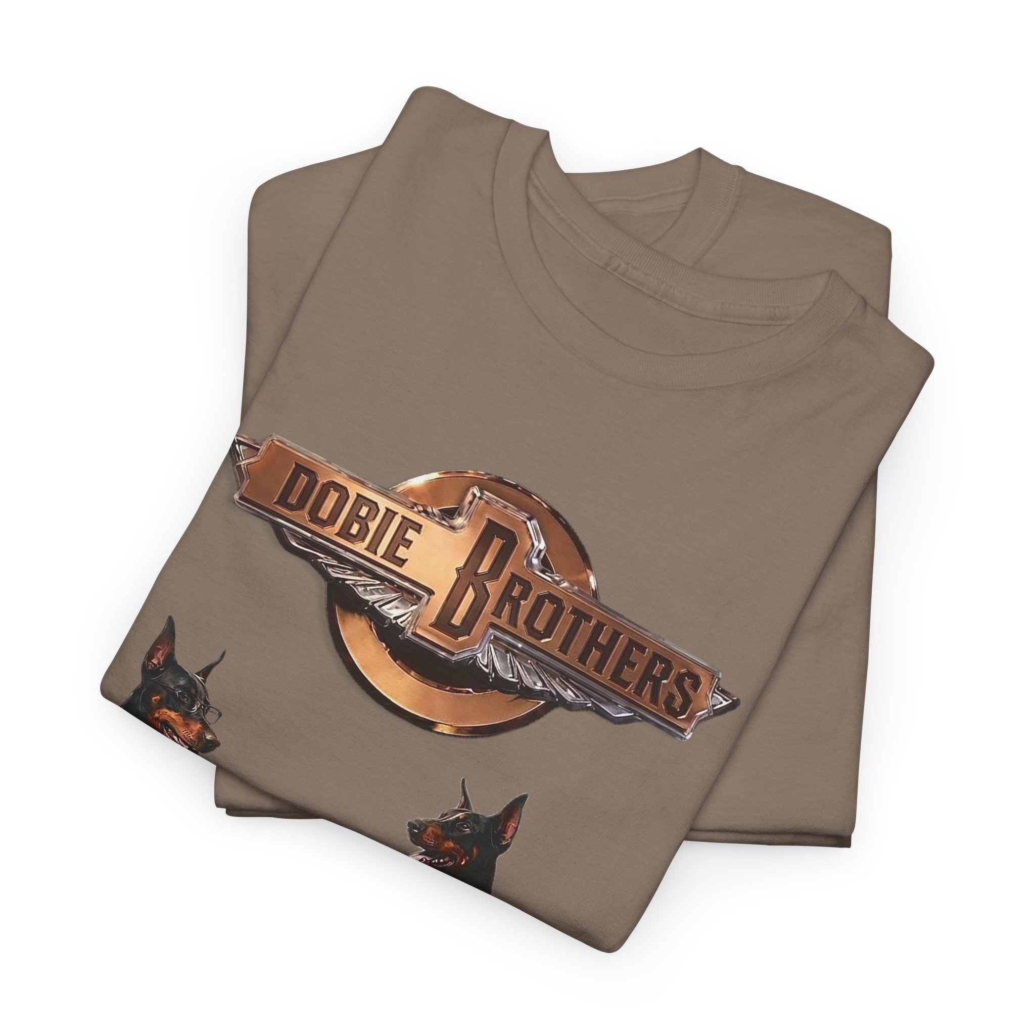 Dobie Brothers Rock Band T‑Shirt — Vintage Doberman Guitarists Tee - Image 43