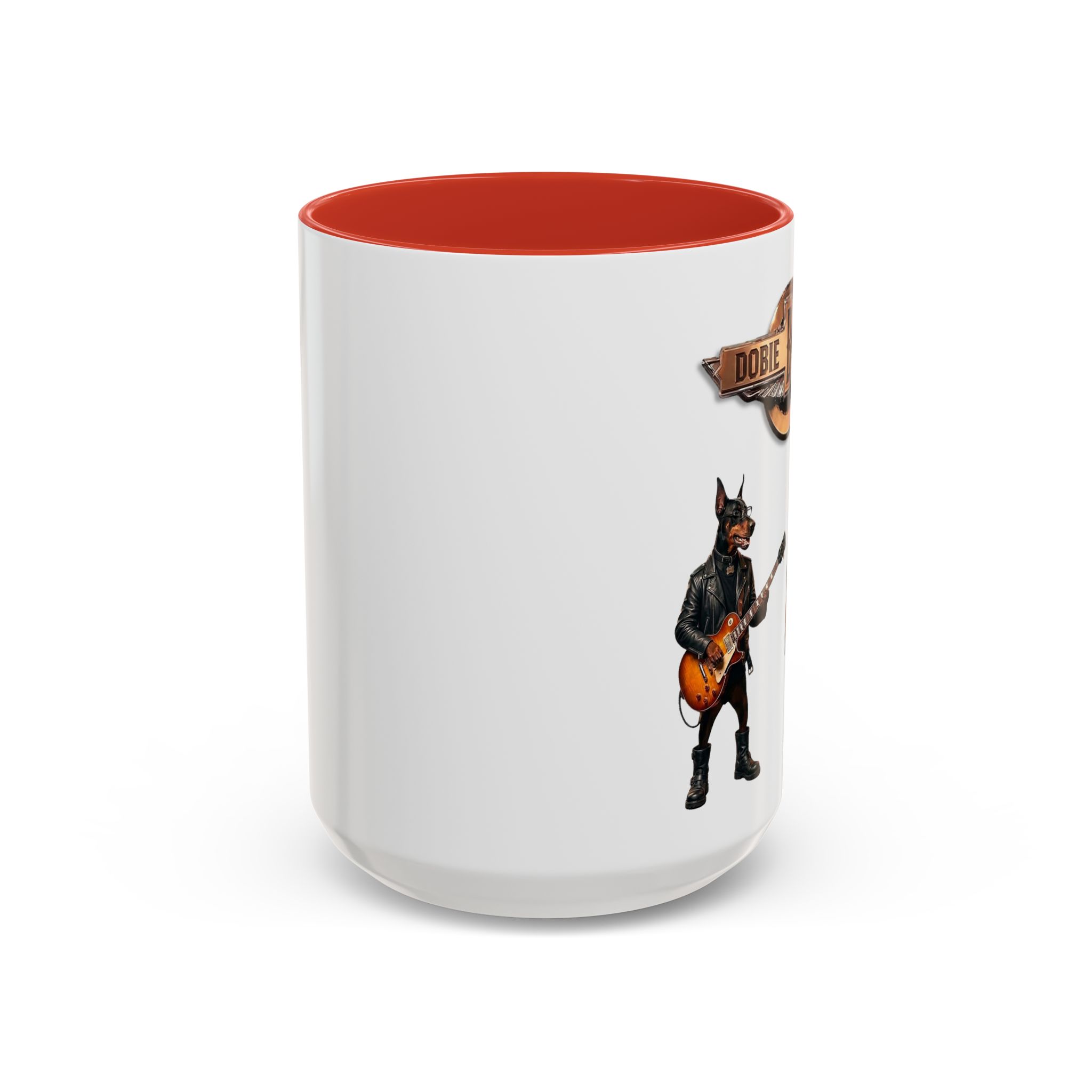 Dobie Brothers Doberman Rock Dogs Black Accent Coffee Mug — (11/15oz) - Image 36