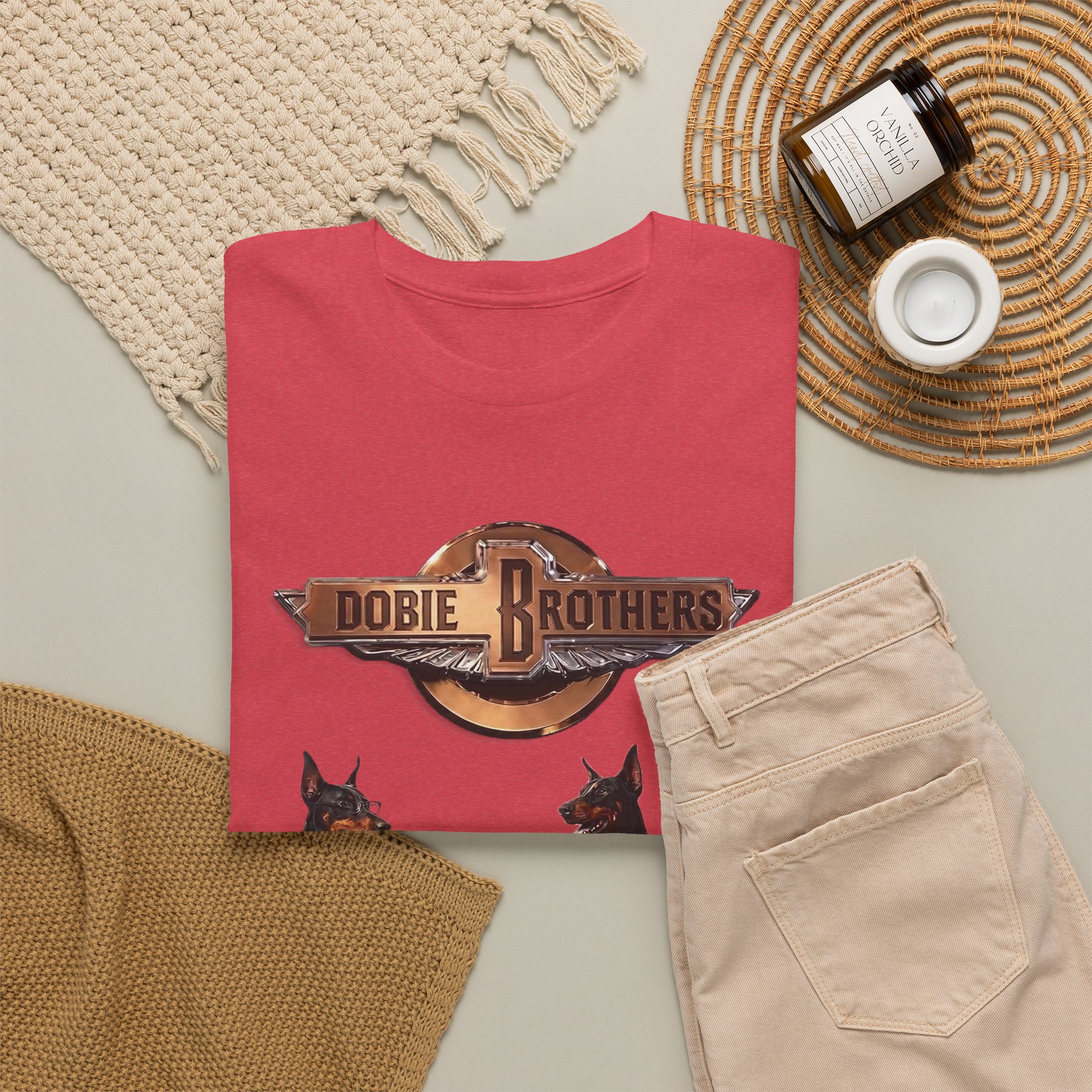 Dobie Brothers Rock Band T‑Shirt — Vintage Doberman Guitarists Tee - Image 64