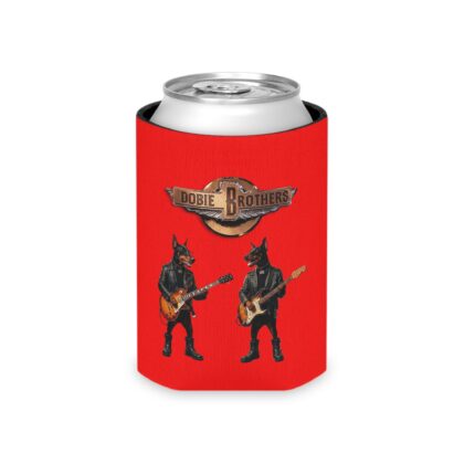 Doobie Brothers Can Cooler – Retro Rock Band Beer Koozie - Red