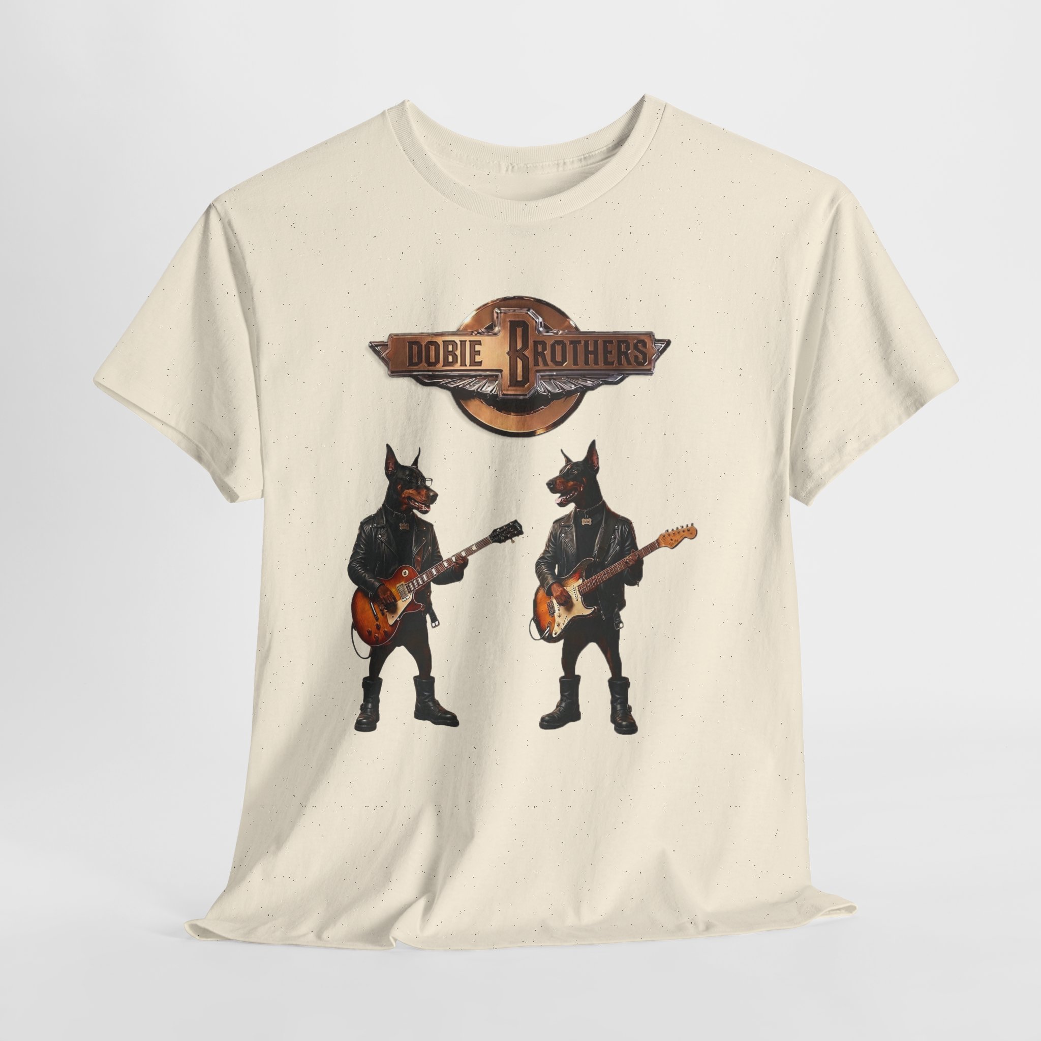 Dobie Brothers Rock Band T‑Shirt — Vintage Doberman Guitarists Tee - Image 6
