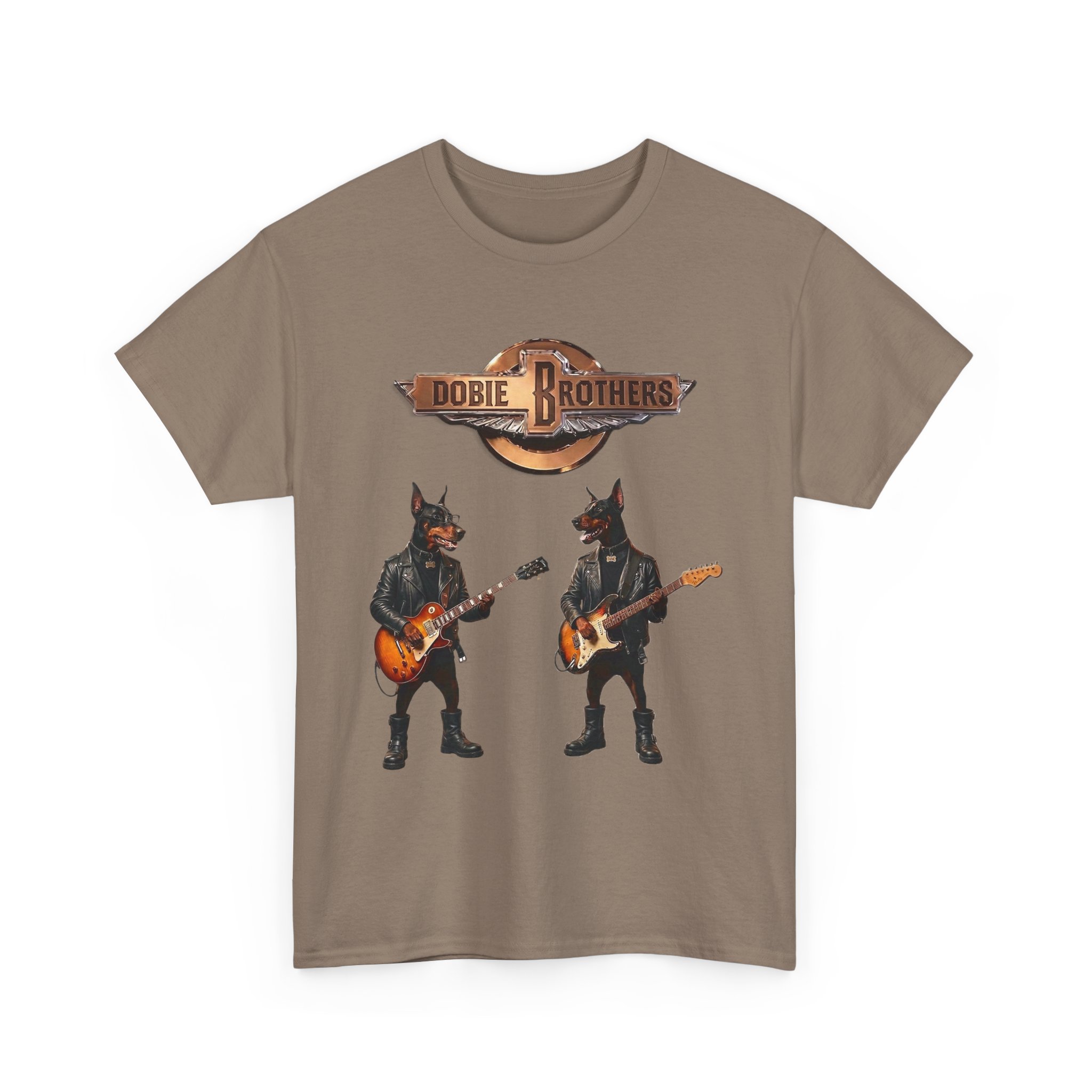 Dobie Brothers Rock Band T‑Shirt — Vintage Doberman Guitarists Tee - Image 42