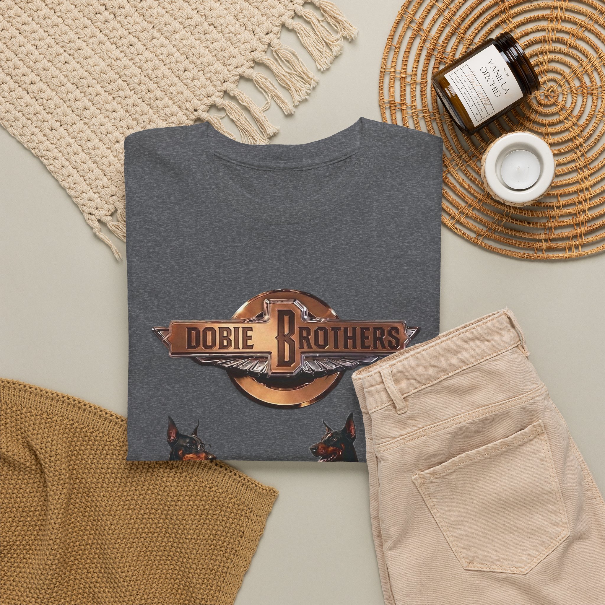Dobie Brothers Rock Band T‑Shirt — Vintage Doberman Guitarists Tee - Image 13