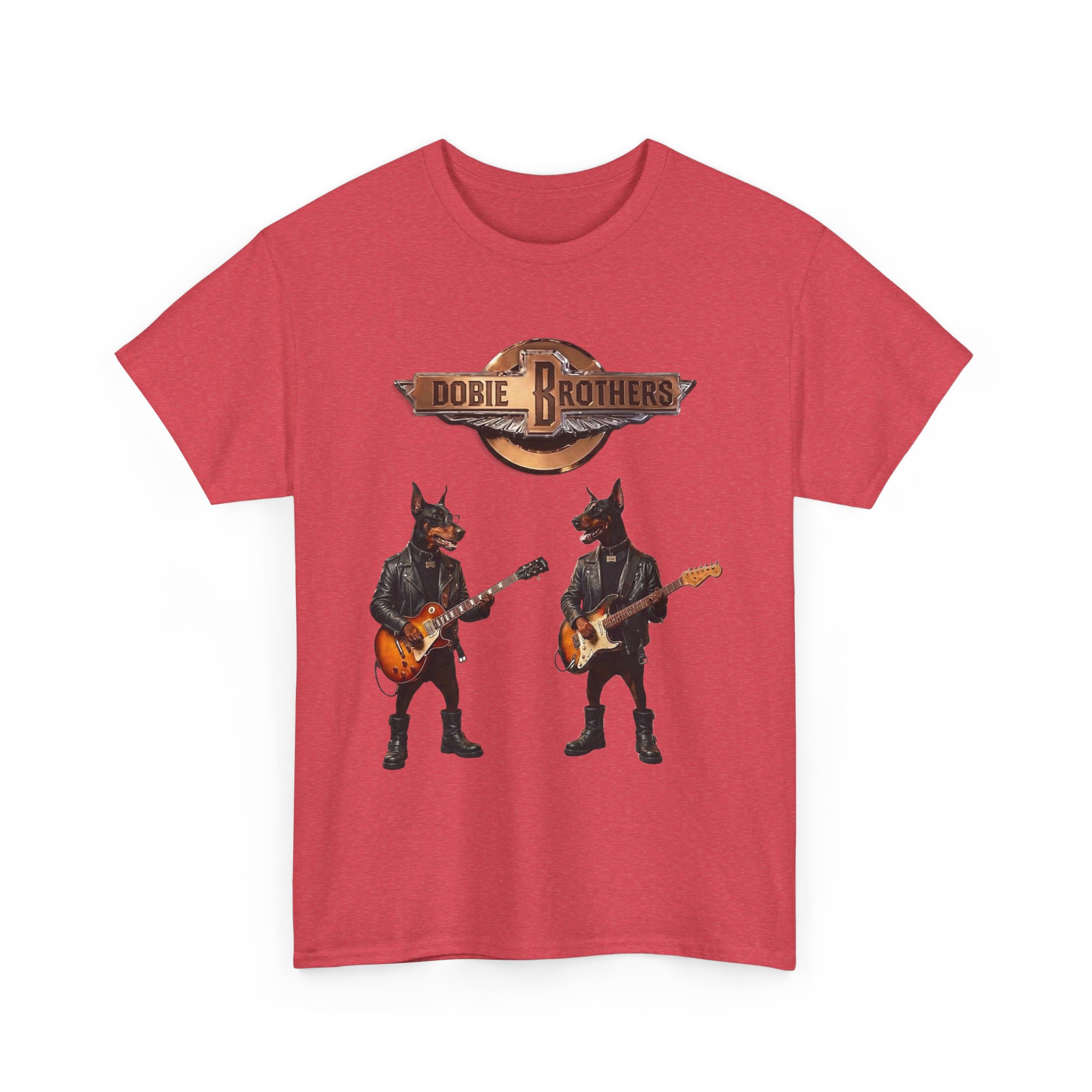 Dobie Brothers Rock Band T‑Shirt — Vintage Doberman Guitarists Tee - Image 62