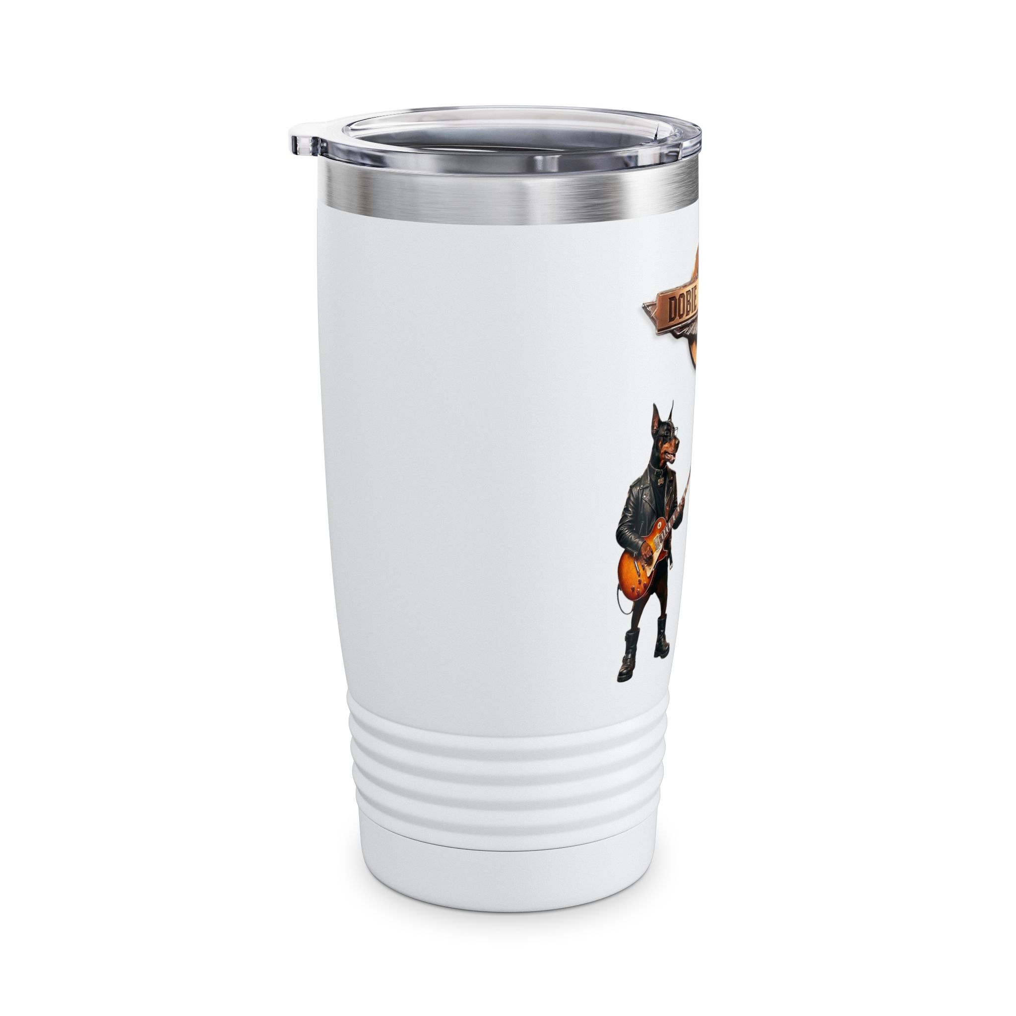 Dobie Brothers Rock Guitar Tumbler — 20oz Insulated Travel Mug - Image 7