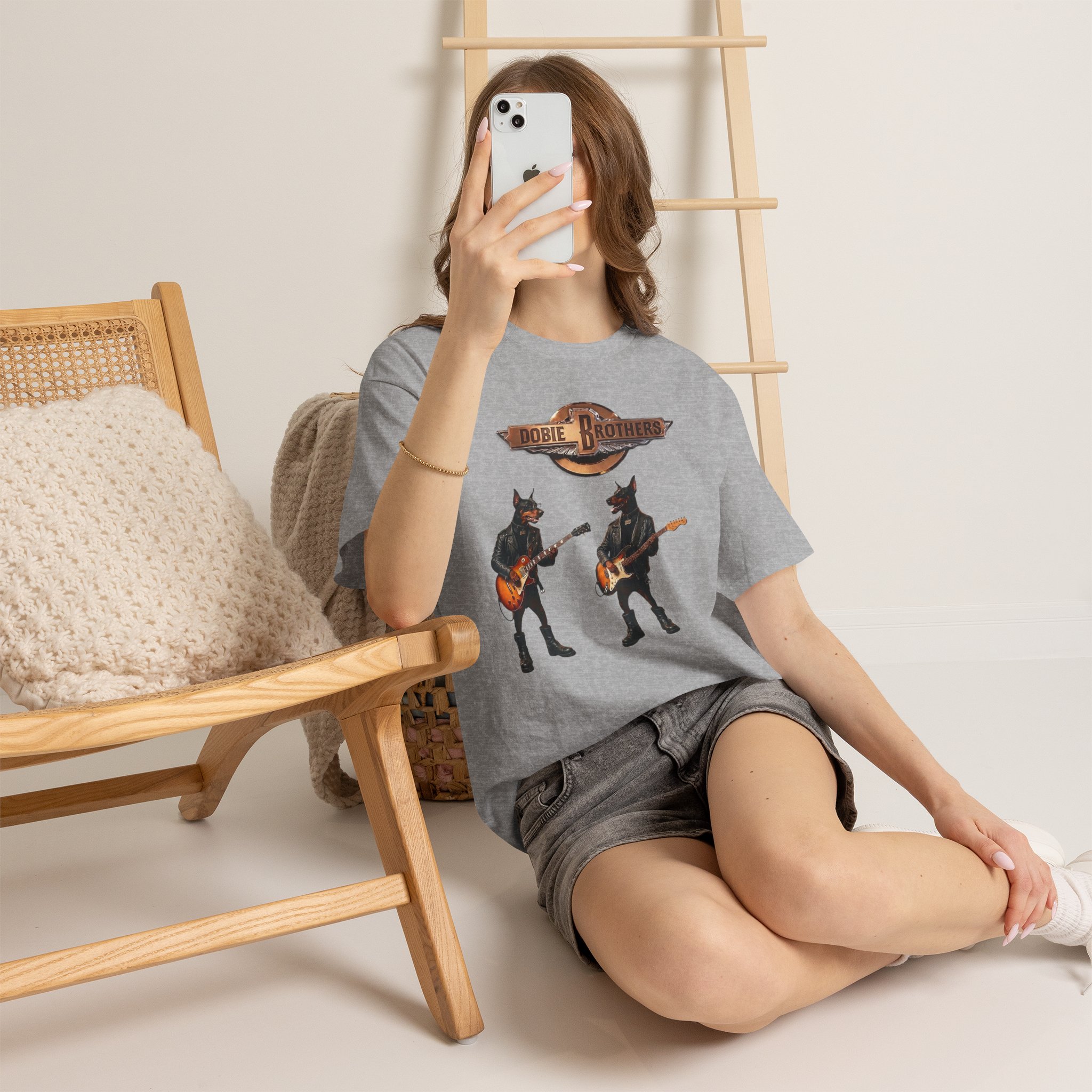 Dobie Brothers Rock Band T‑Shirt — Vintage Doberman Guitarists Tee - Image 35