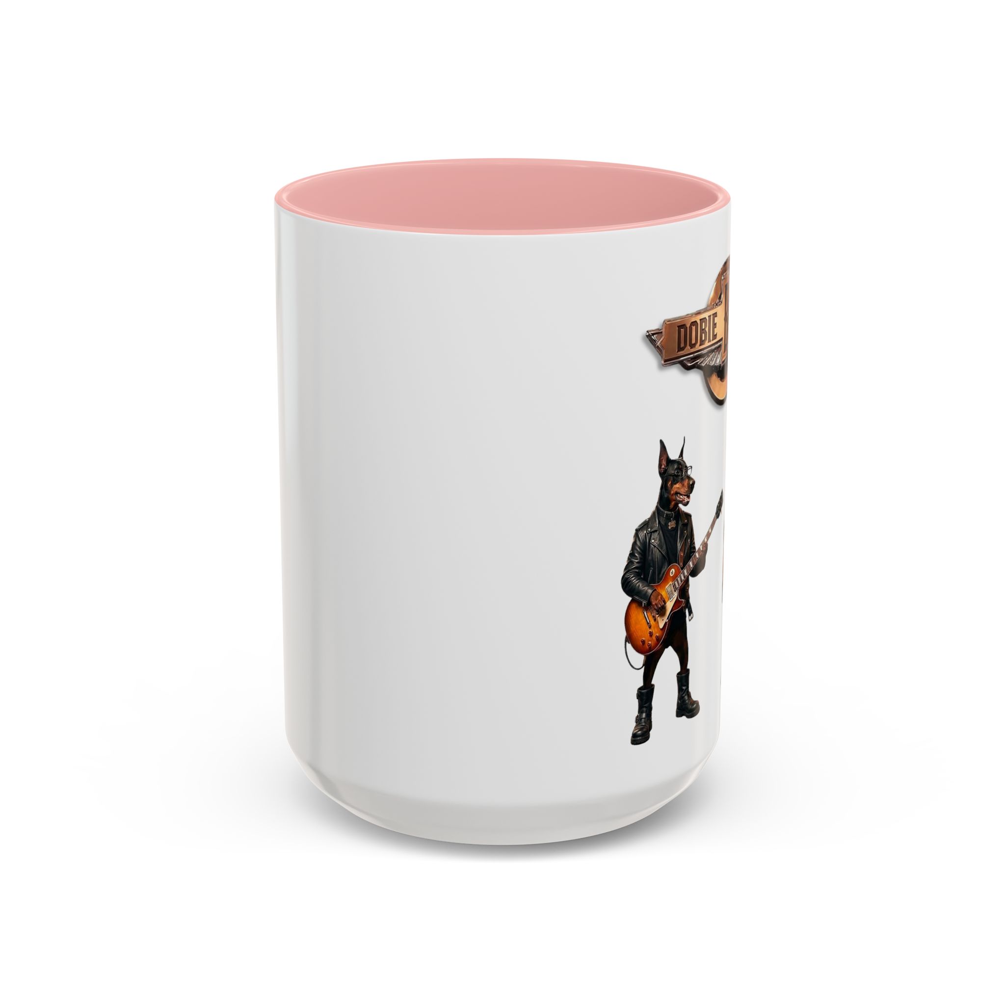 Dobie Brothers Doberman Rock Dogs Black Accent Coffee Mug — (11/15oz) - Image 31