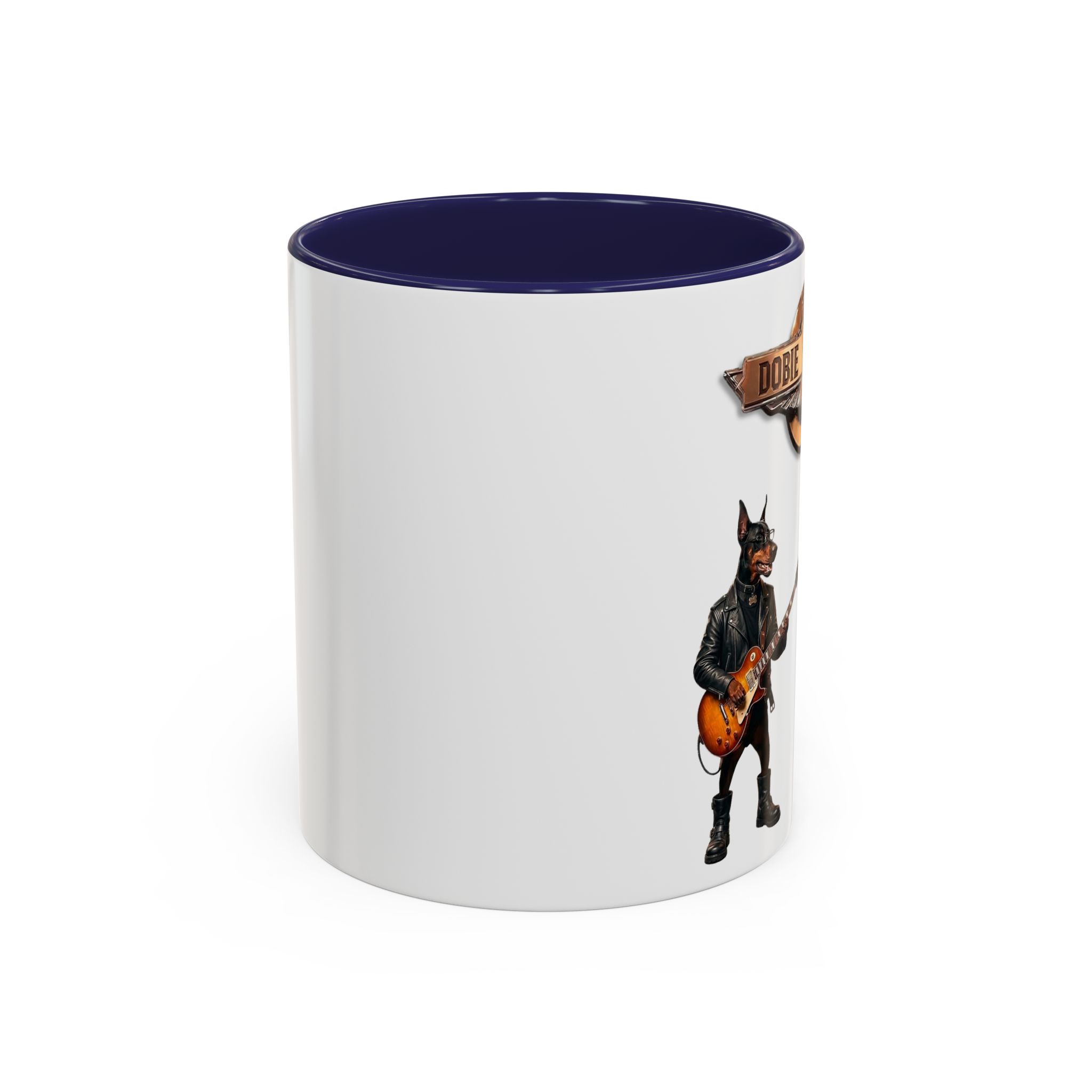 Dobie Brothers Doberman Rock Dogs Black Accent Coffee Mug — (11/15oz) - Image 6