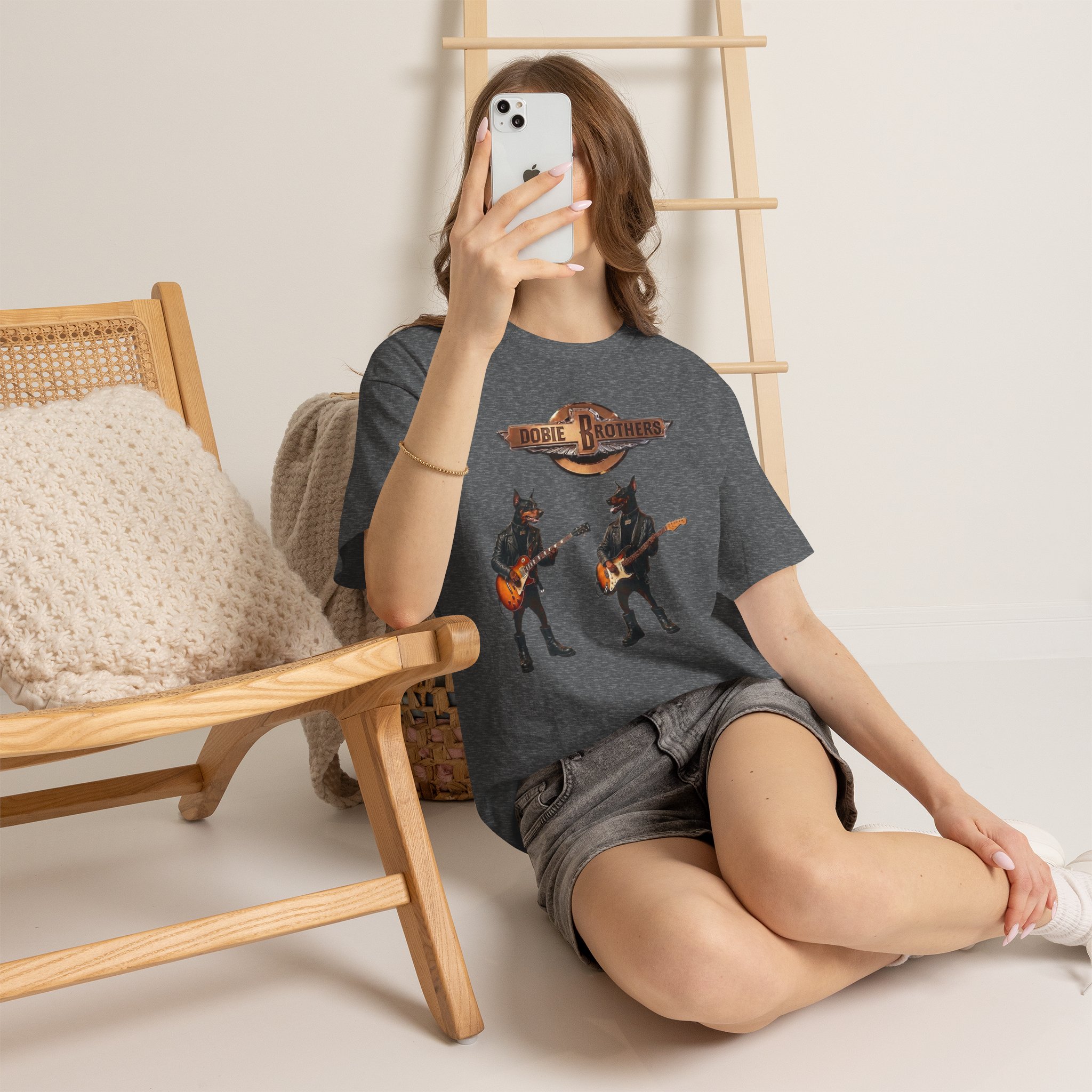 Dobie Brothers Rock Band T‑Shirt — Vintage Doberman Guitarists Tee - Image 14