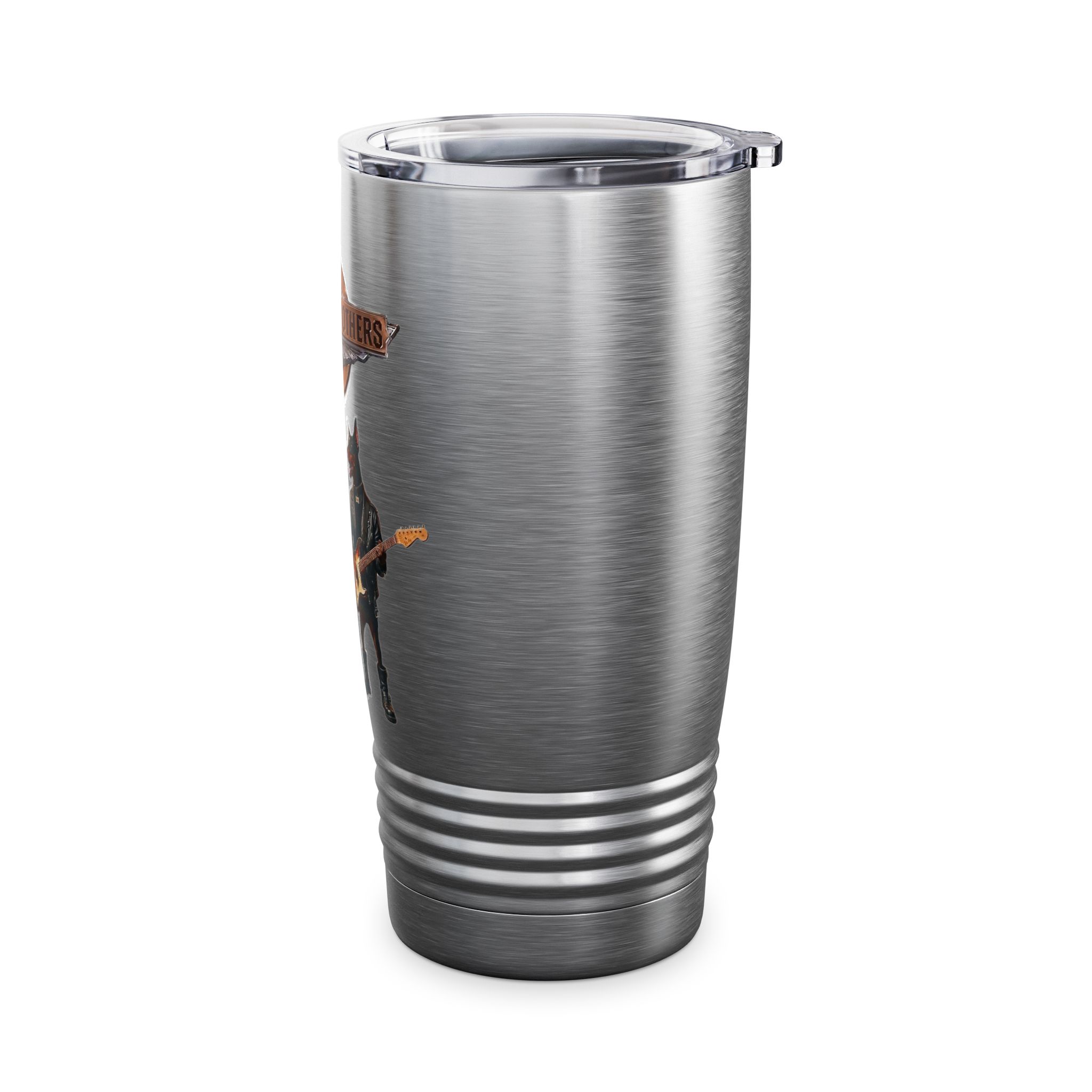 Dobie Brothers Rock Guitar Tumbler — 20oz Insulated Travel Mug - Image 3