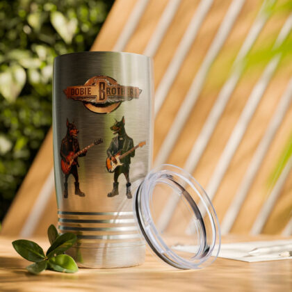 Dobie Brothers Rock Guitar Tumbler — 20oz Insulated Travel Mug