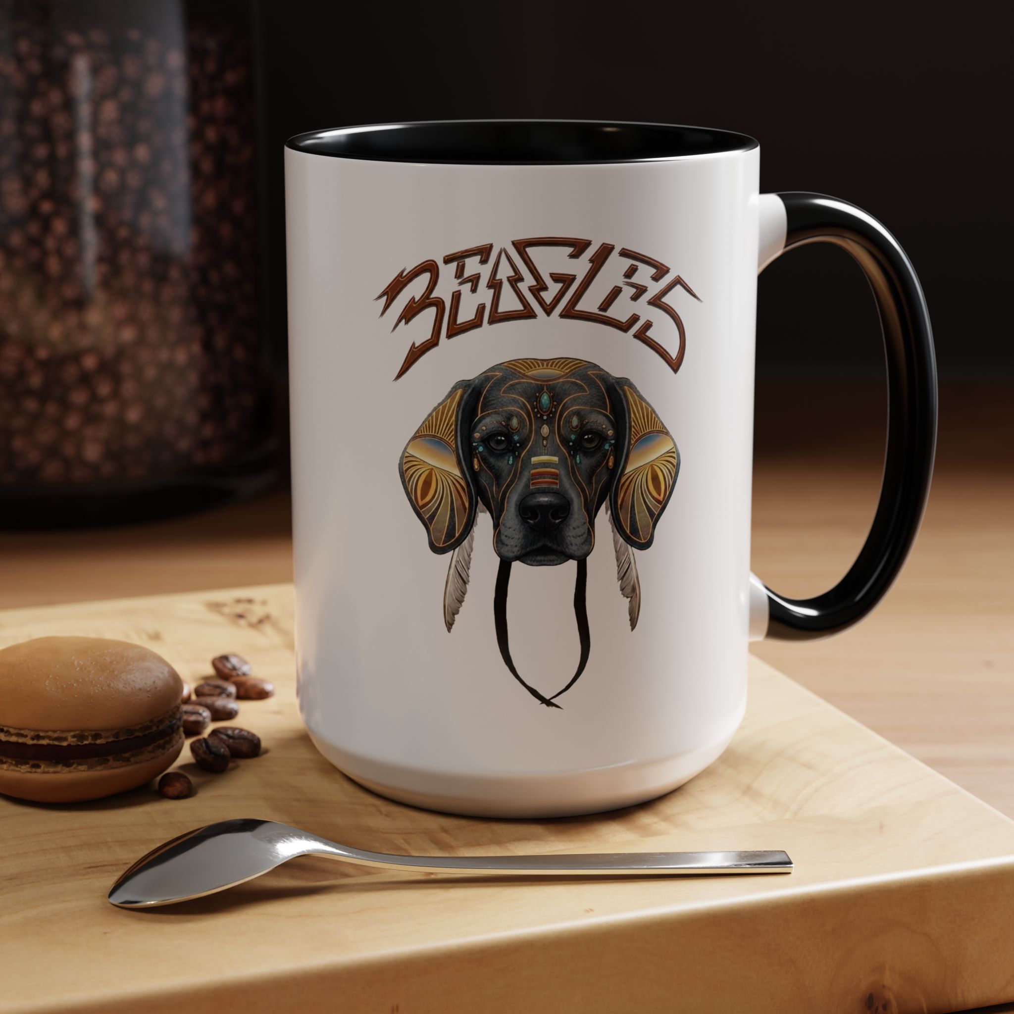 "Beagles" Coffee Mug — Accent Mug (11/15oz)