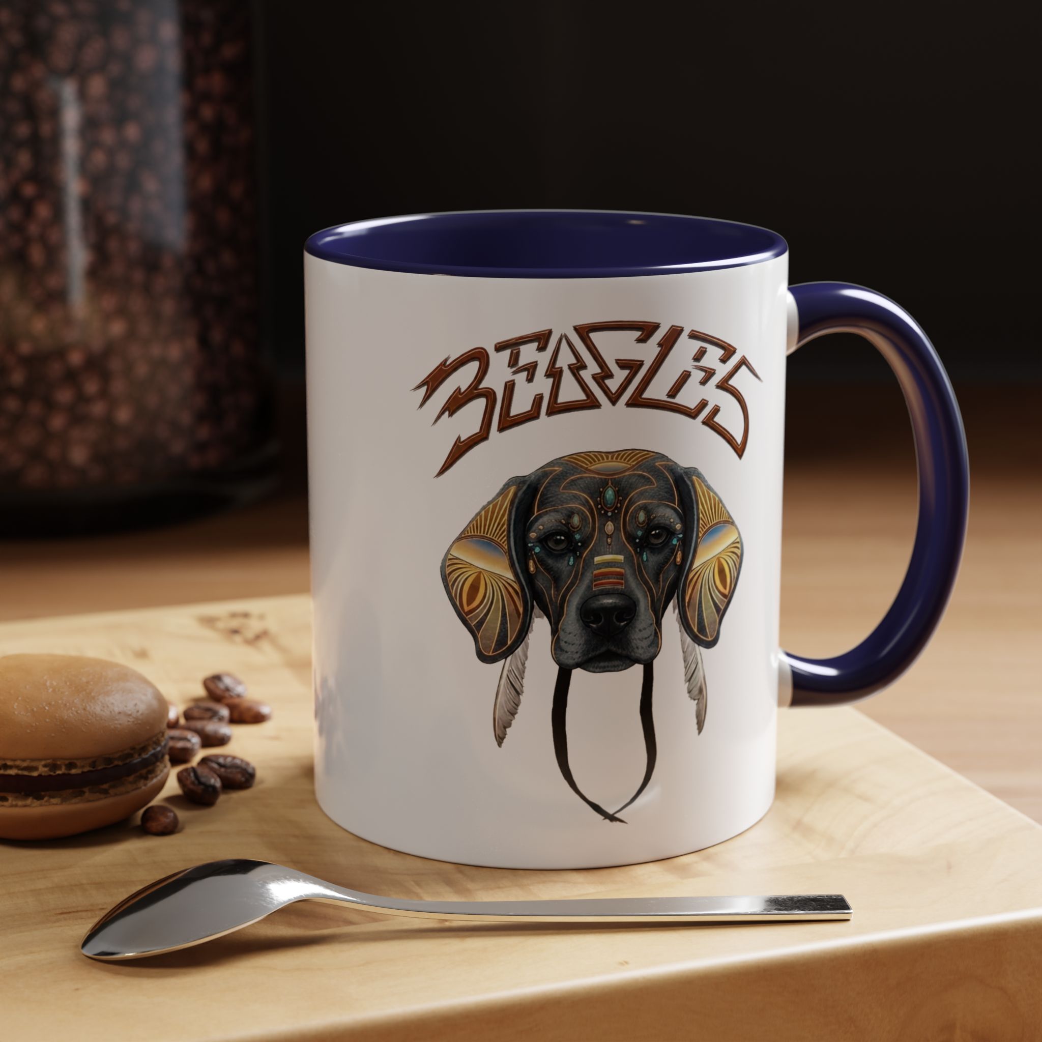 "Beagles" Coffee Mug — Accent Mug (11/15oz) - Image 6