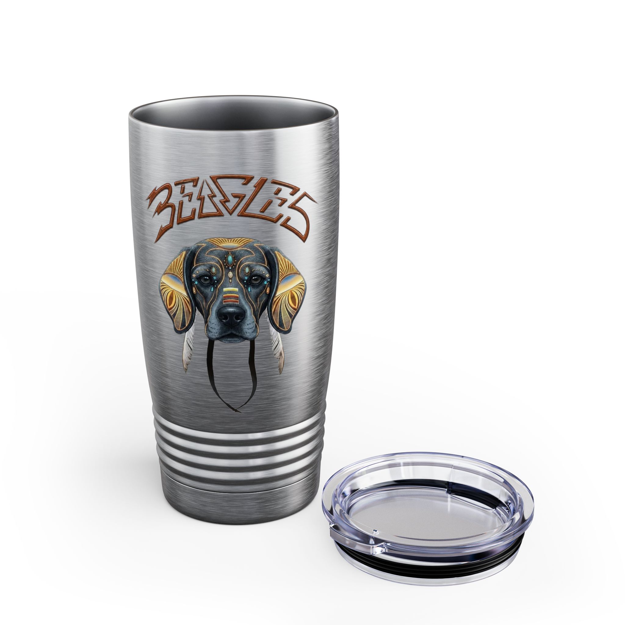 ‘Beagles’ Ringneck Insulated Travel Cup - 20oz Tumbler - Image 11