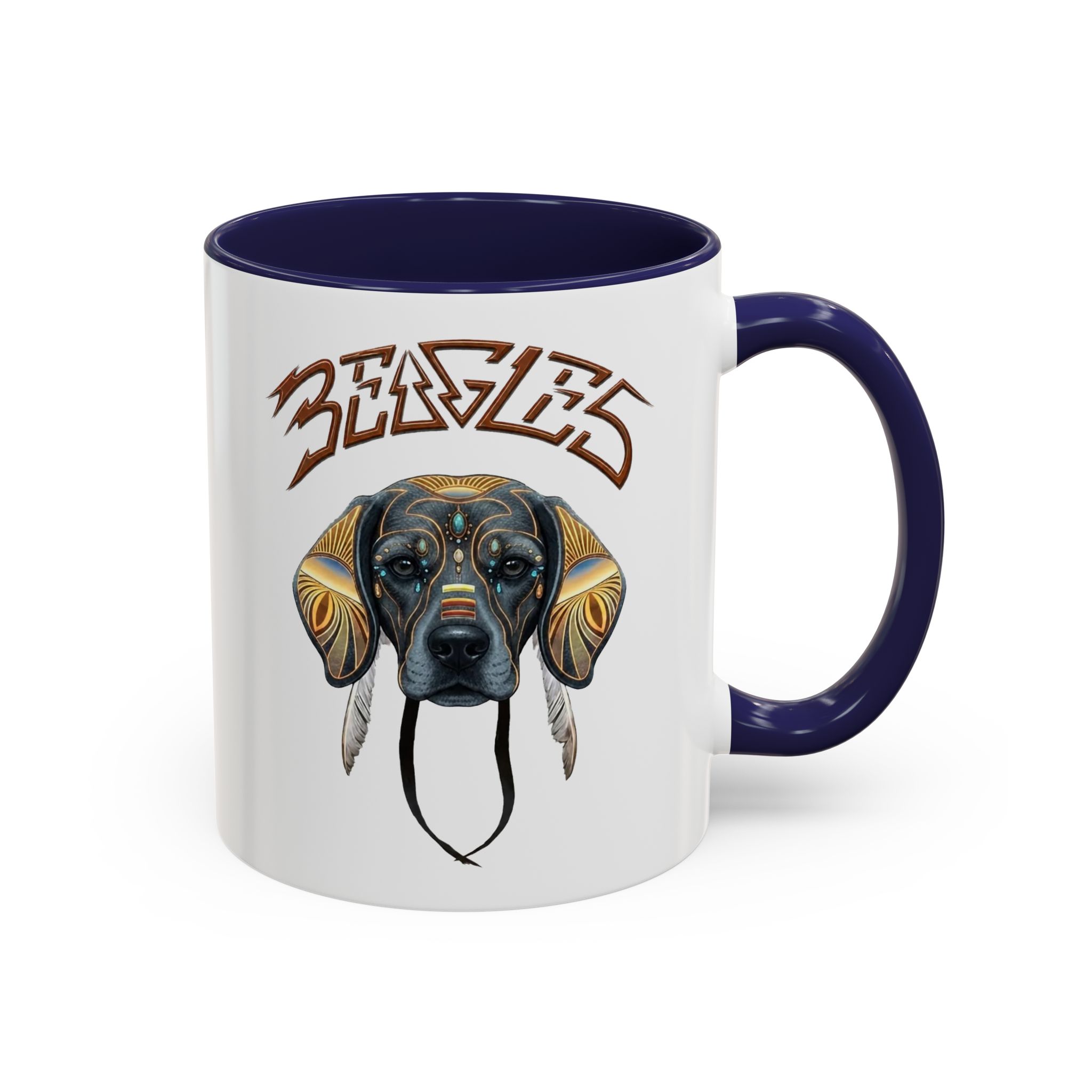 "Beagles" Coffee Mug — Accent Mug (11/15oz) - Image 4