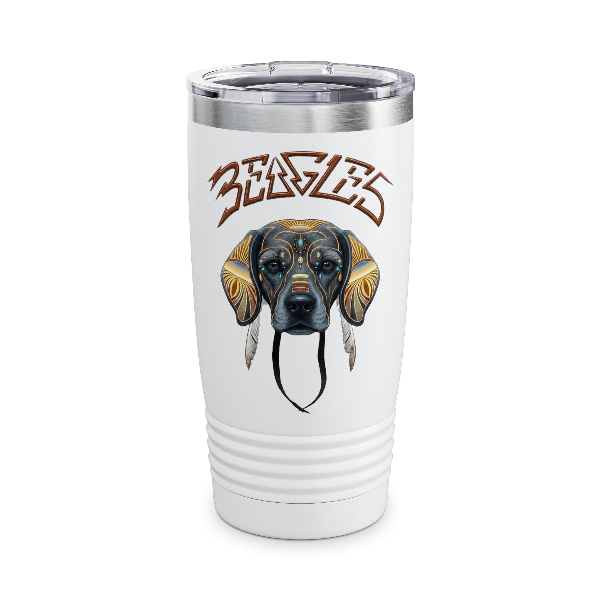 ‘Beagles’ Ringneck Insulated Travel Cup - 20oz Tumbler - Image 2