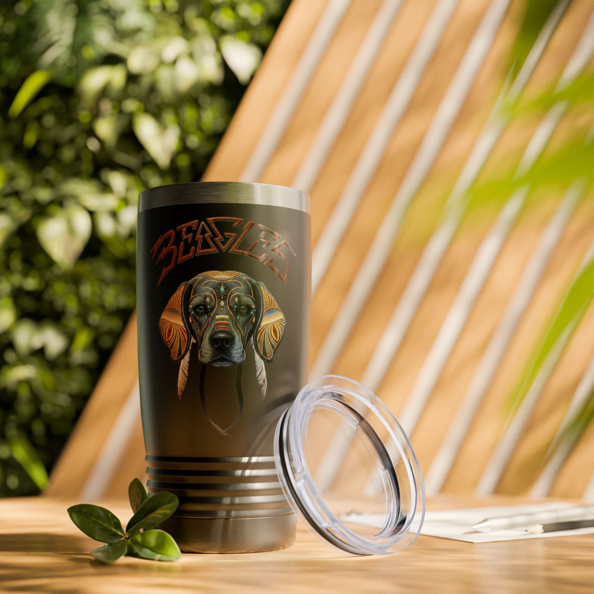 ‘Beagles’ Ringneck Insulated Travel Cup - 20oz Tumbler - Image 13