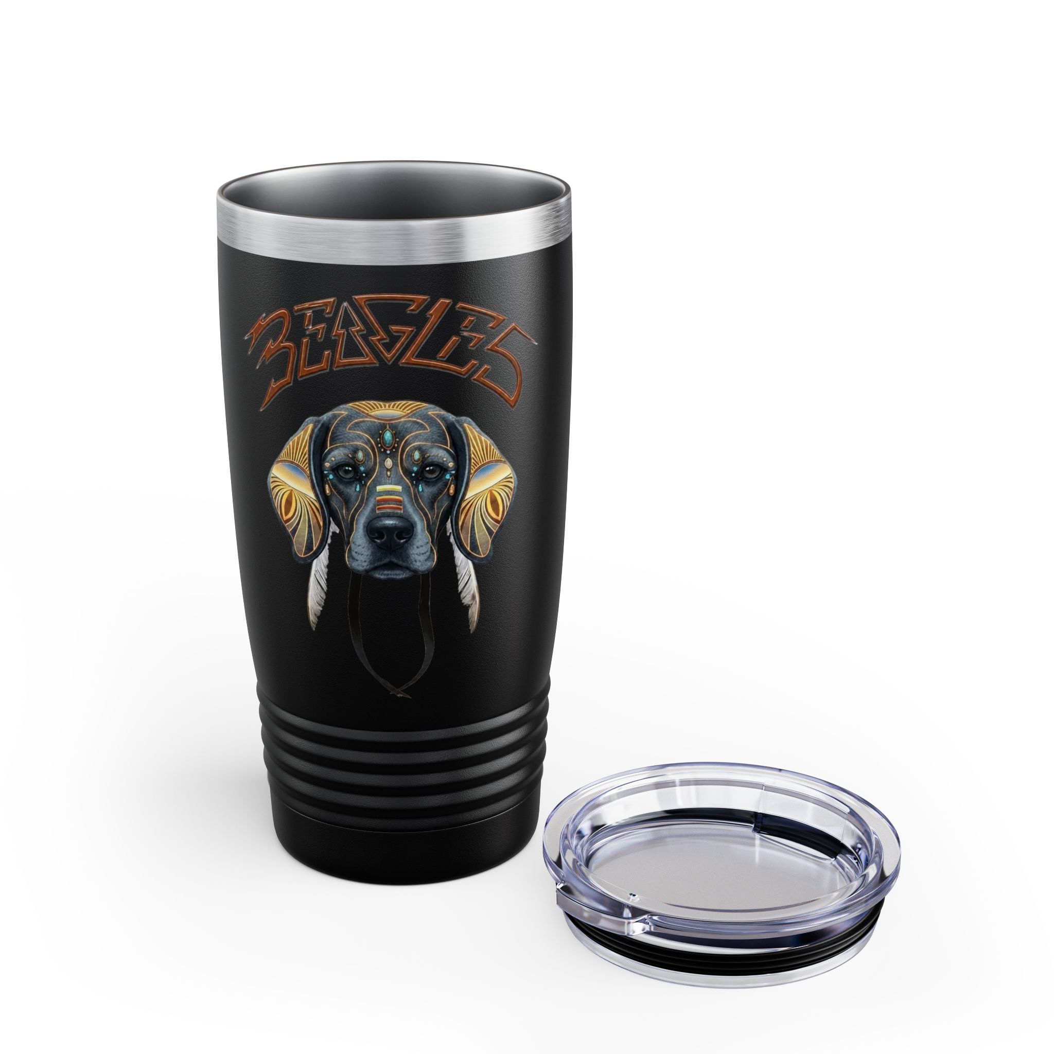 ‘Beagles’ Ringneck Insulated Travel Cup - 20oz Tumbler - Image 17