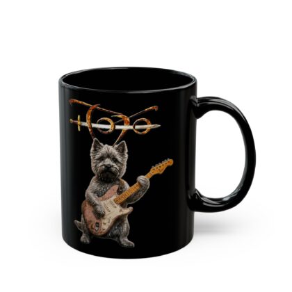 Toto Rock Dog Black Mug (11oz, 15oz) - Black Only