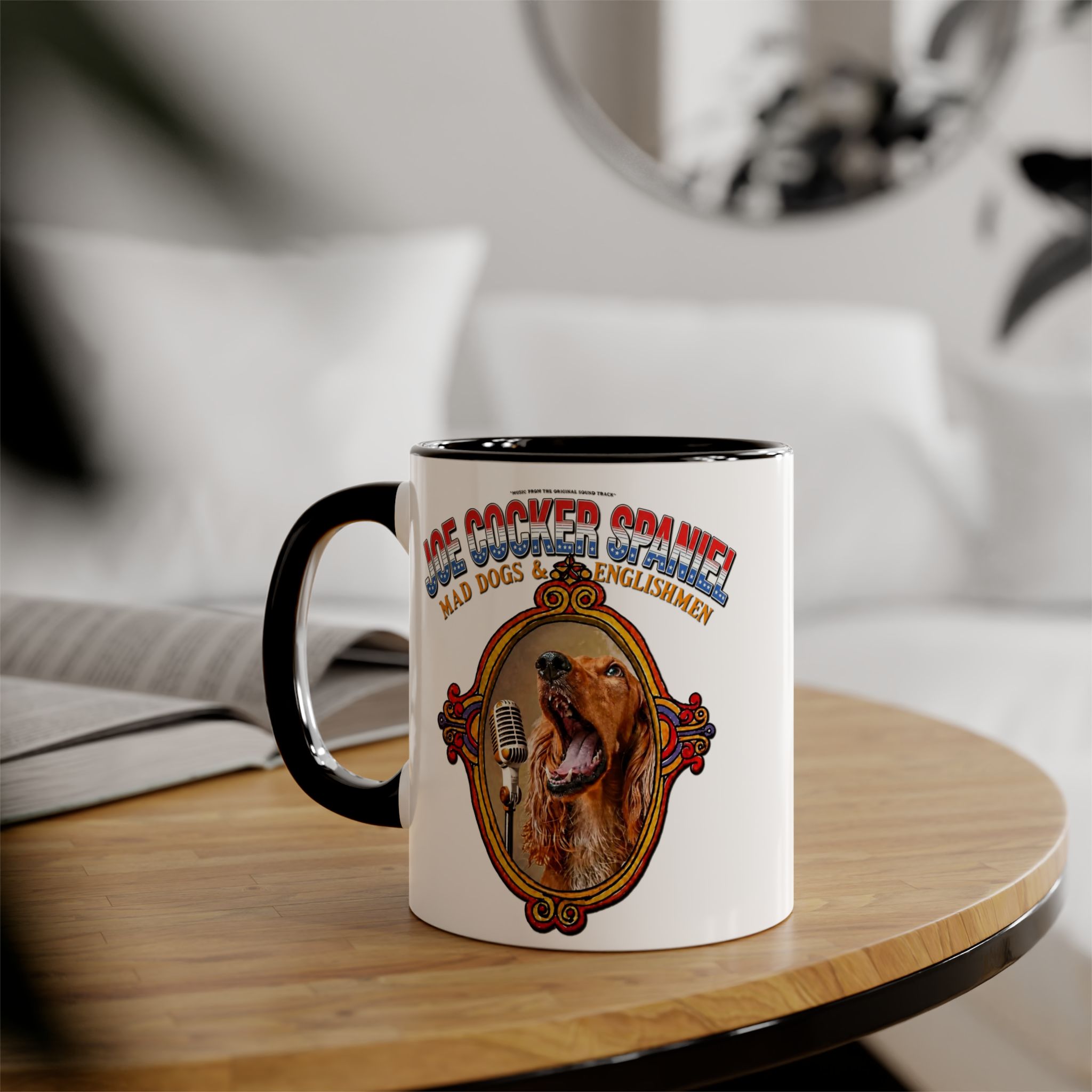 Joe Cocker Spaniel Mug - Red Accent - Image 8