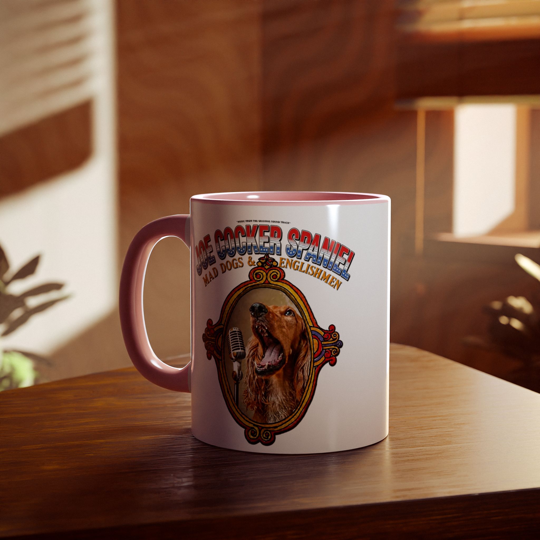 Joe Cocker Spaniel Mug - Red Accent - Image 16