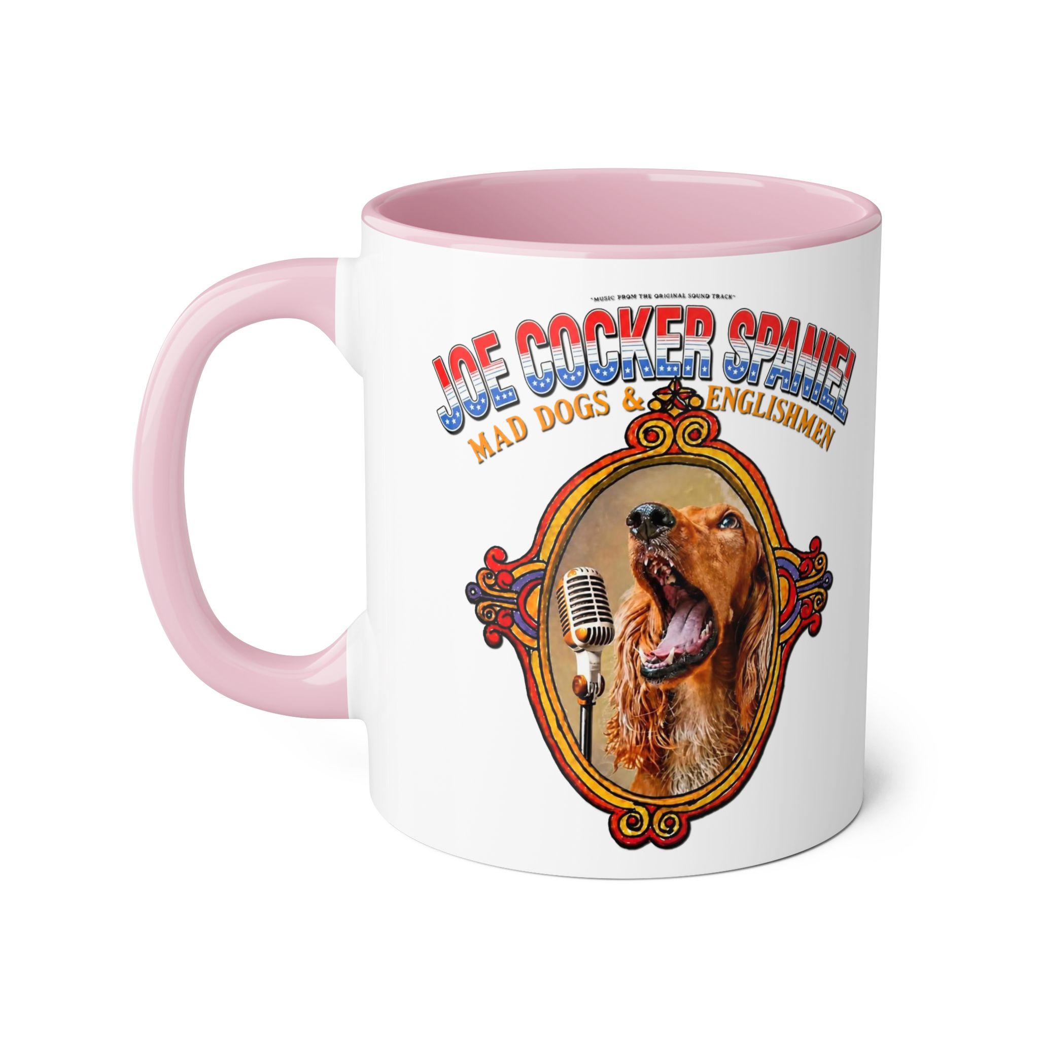 Joe Cocker Spaniel Mug - Red Accent - Image 13