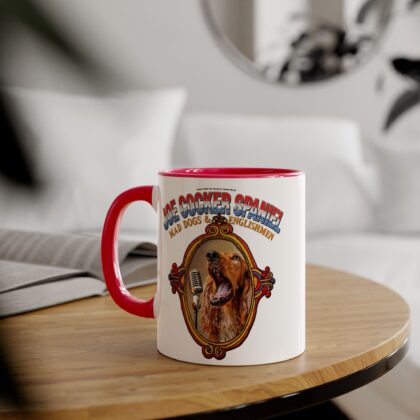 Joe Cocker Spaniel Mug - Red Accent