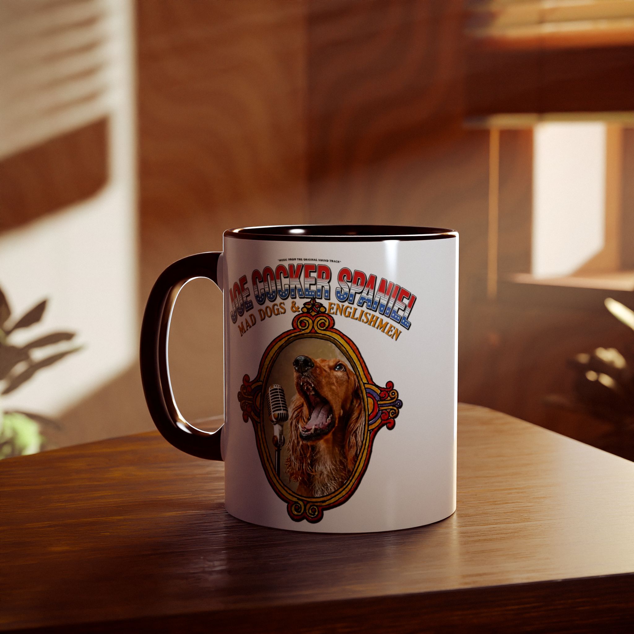 Joe Cocker Spaniel Mug - Red Accent - Image 7