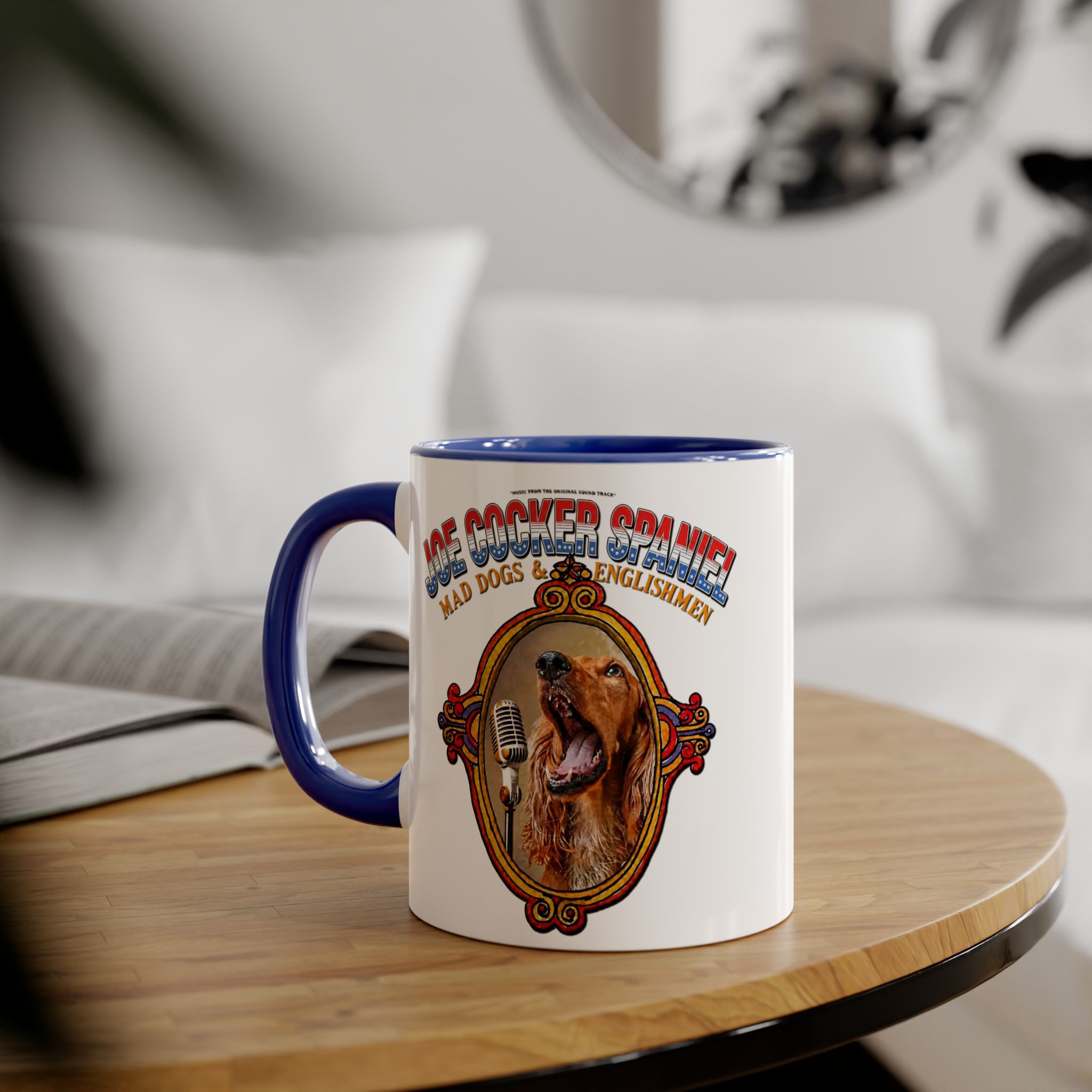Joe Cocker Spaniel Mug - Red Accent - Image 11