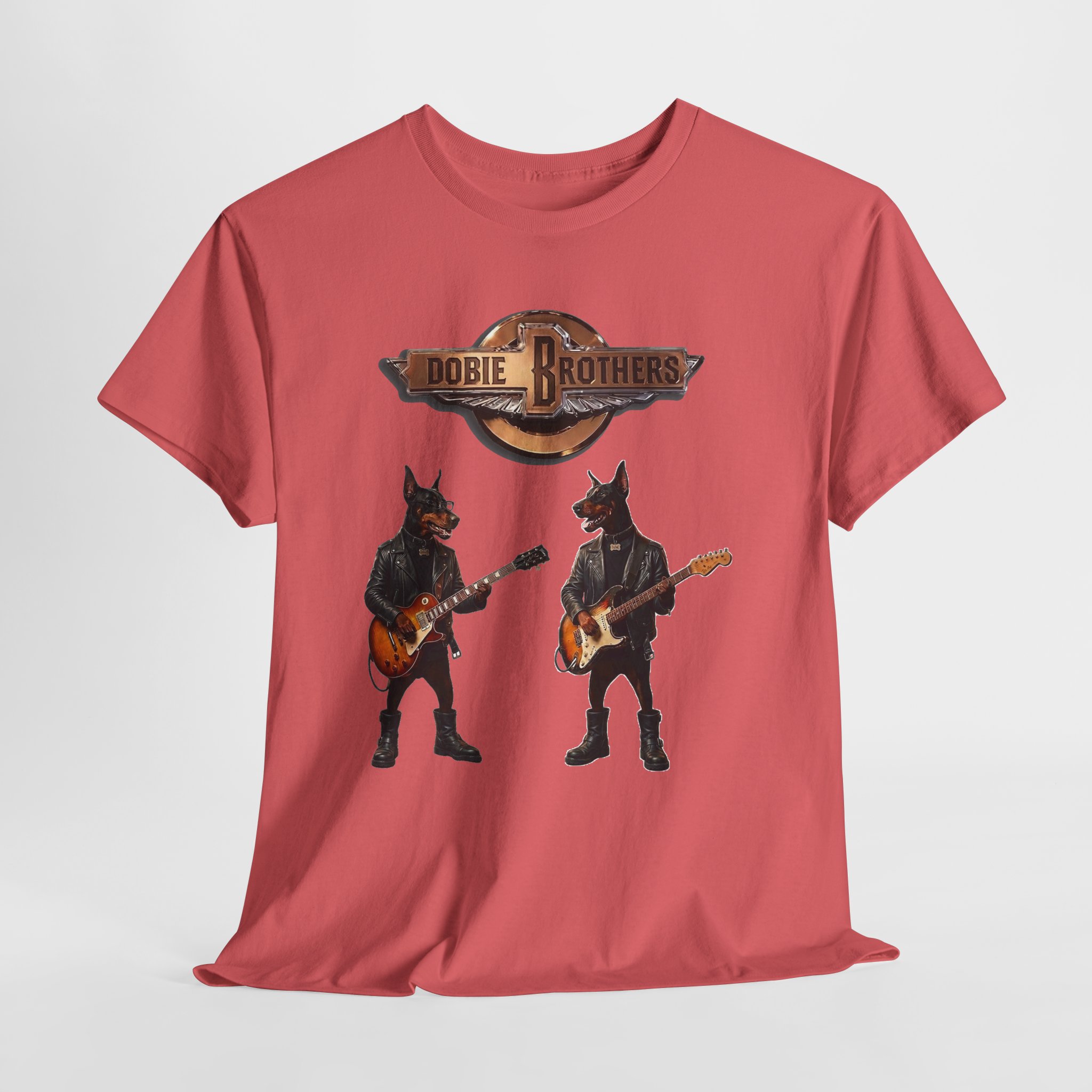 "Dobie Brothers" Rock Dogs T‑Shirt — Vintage Doberman Guitarists Tee - Image 13