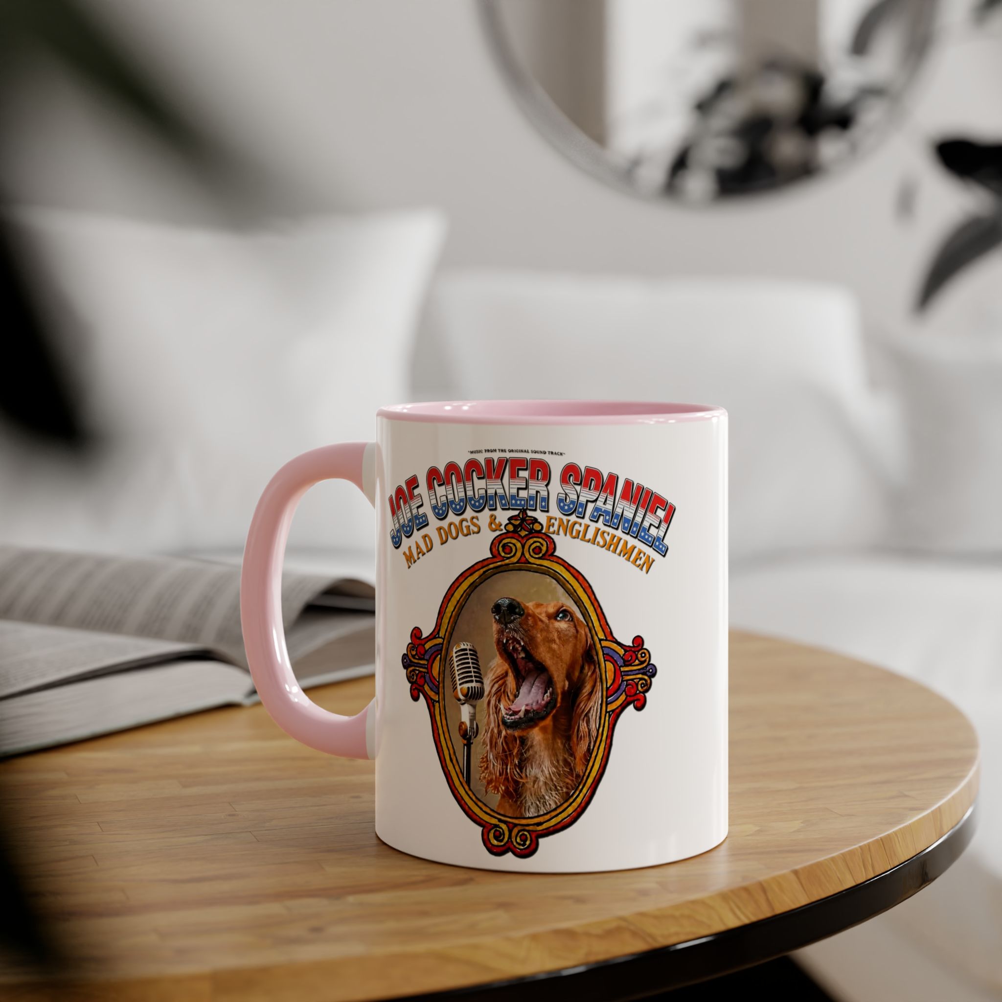 Joe Cocker Spaniel Mug - Red Accent - Image 15