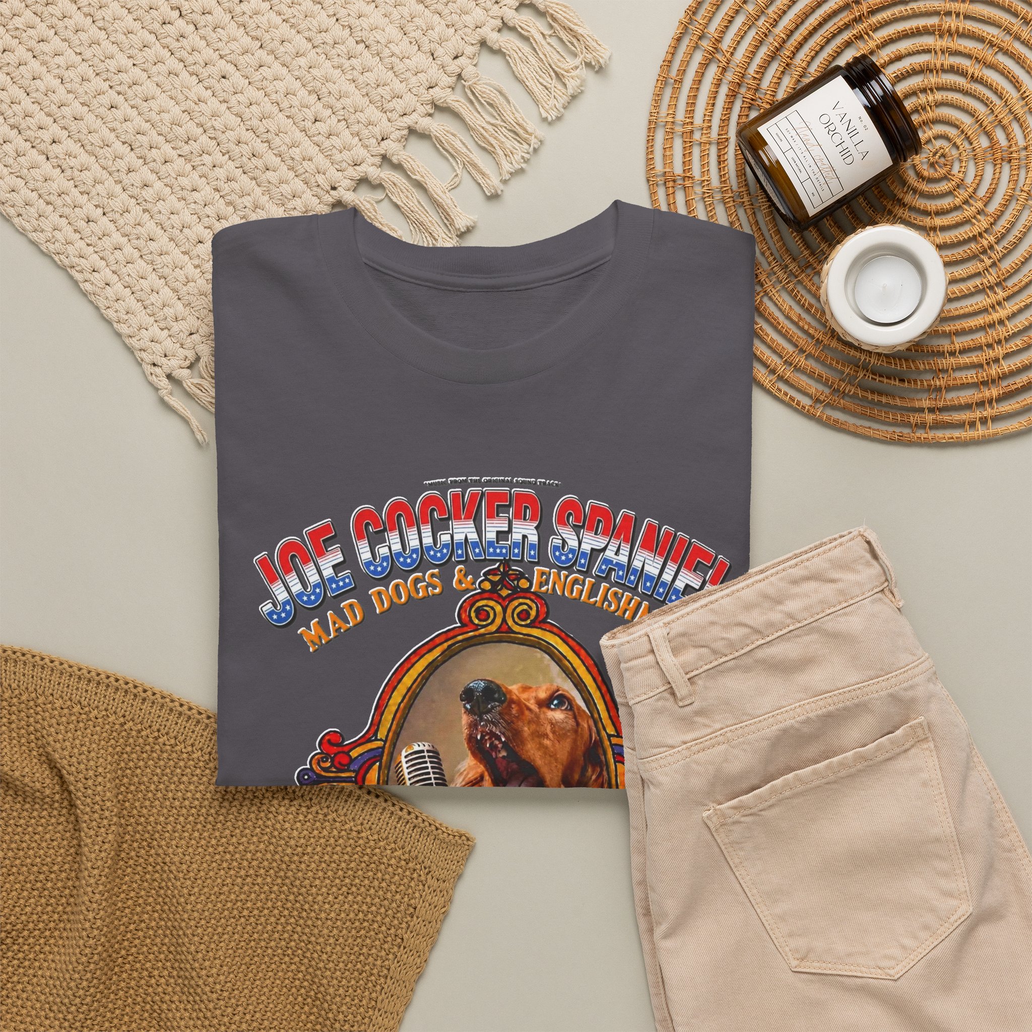 Joe Cocker Spaniel Tee — 'Love the Player, Love the T-Shirt' - Image 71