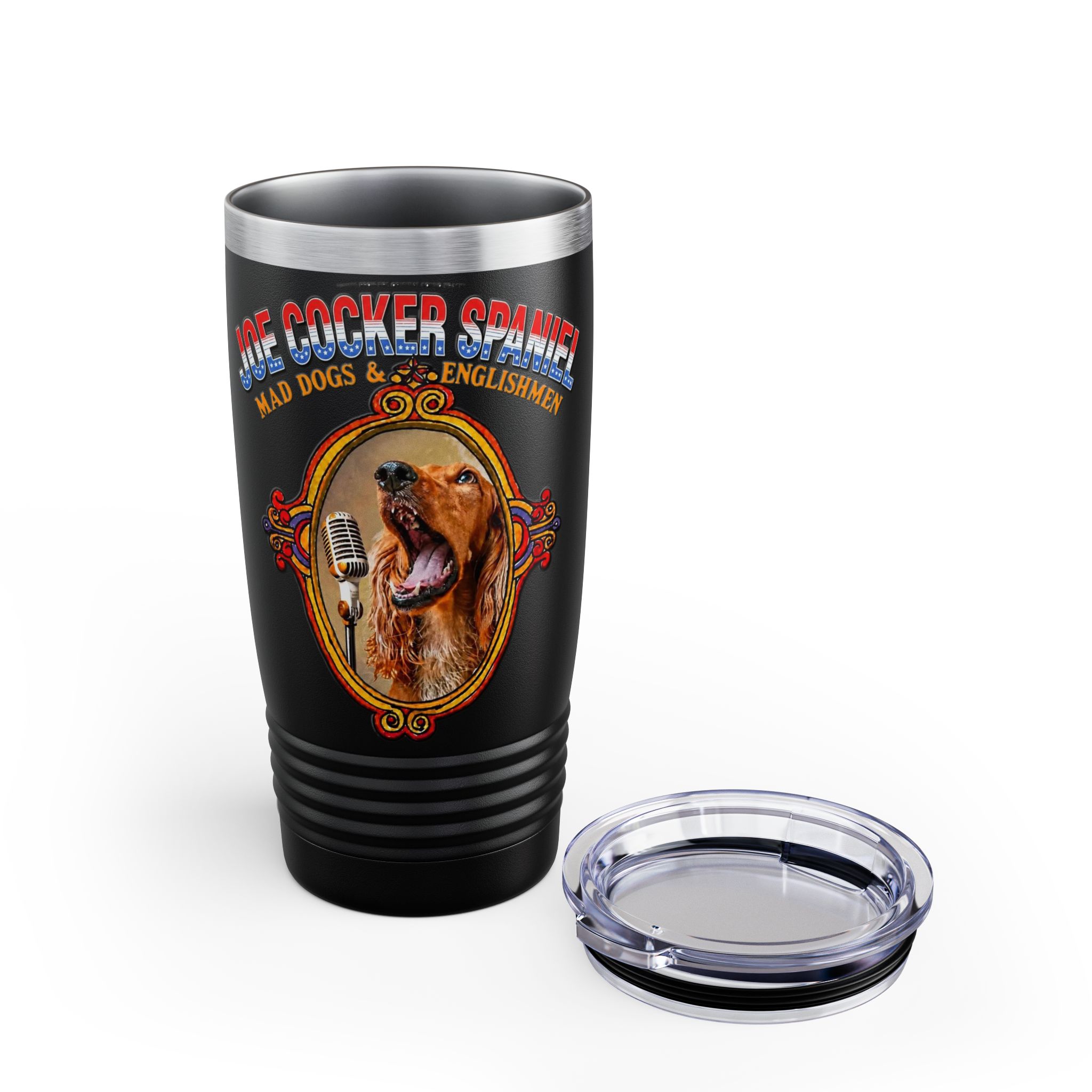 Joe Cocker Spaniel 20oz Tumbler — "Mad Dogs & Englishmen" Insulated Travel Cup - Image 3