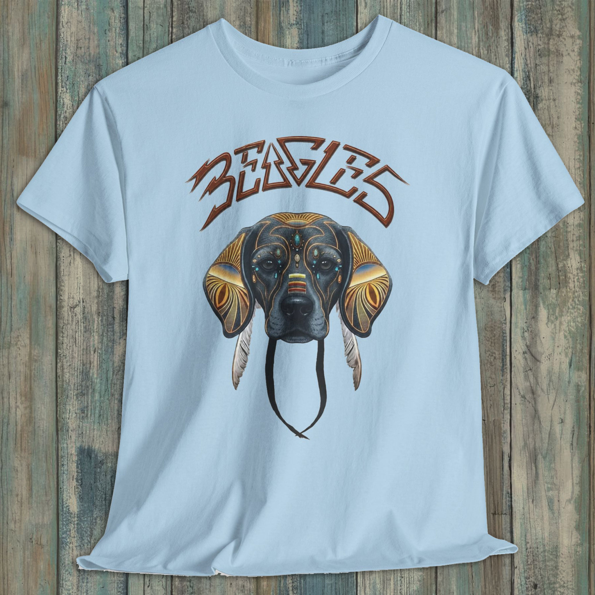 beagles_Light-Blue_on_blue_boards_t-shirt