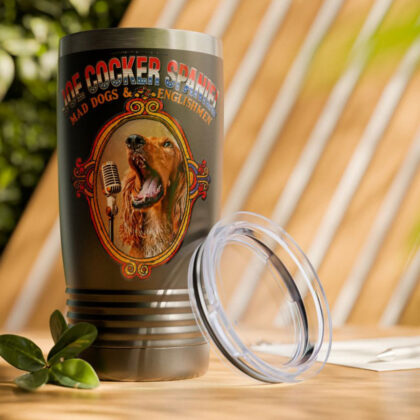 Joe Cocker Spaniel 20oz Tumbler — "Mad Dogs & Englishmen" Insulated Travel Cup